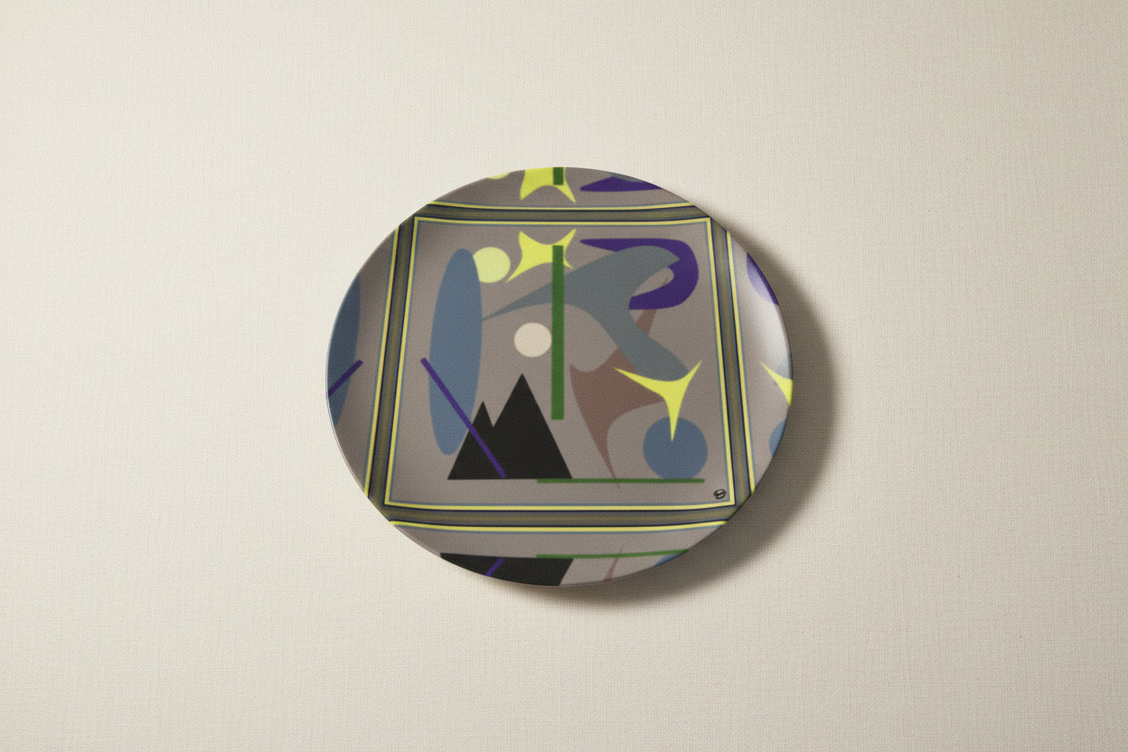 The Midnight Hour Bread Plate 6.5" - Lauren Ross Design | High end tableware | Luxury Homeware