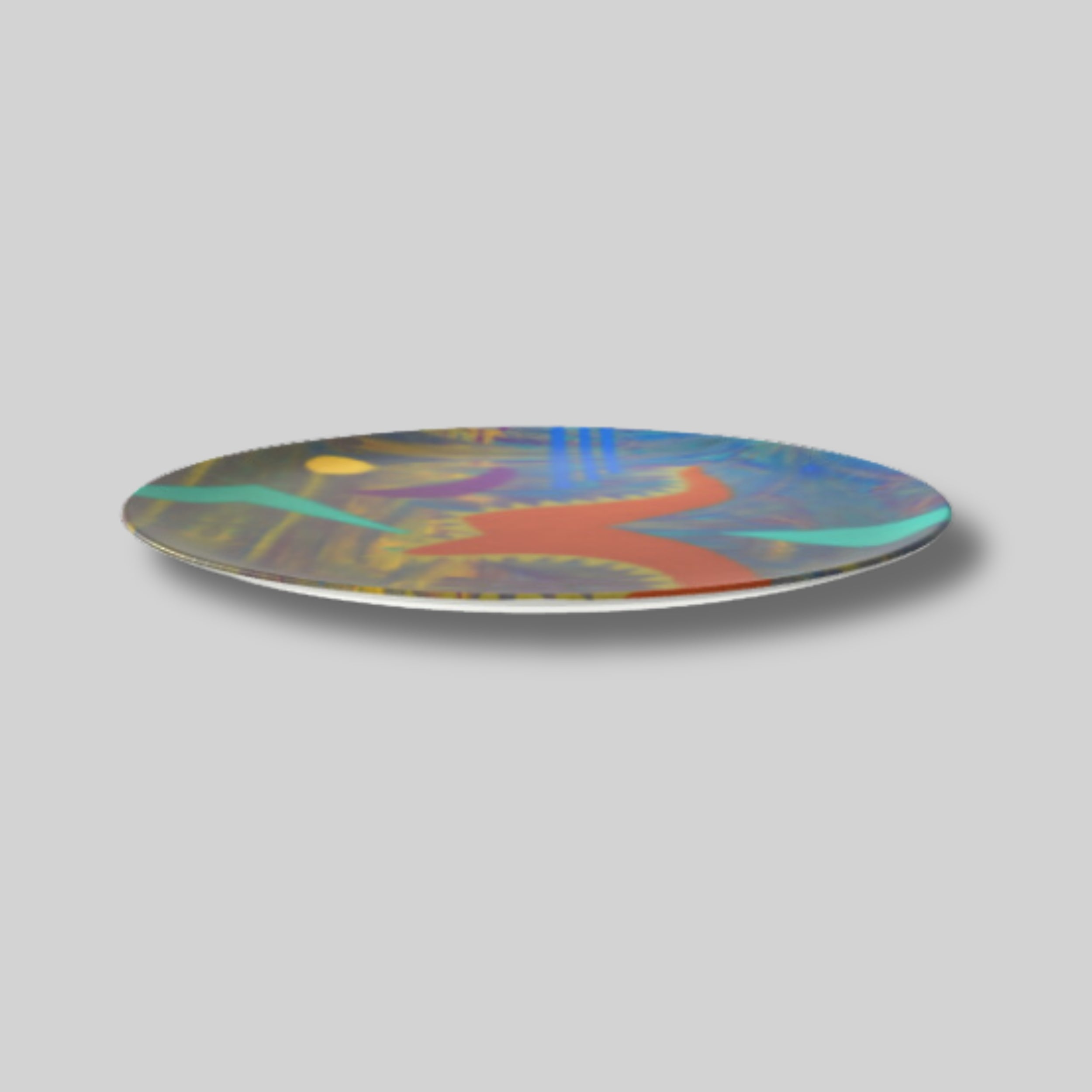 The Fear No Evil Plate 8” - Lauren Ross Design | High End Luxury Designer Homeware | Tableware