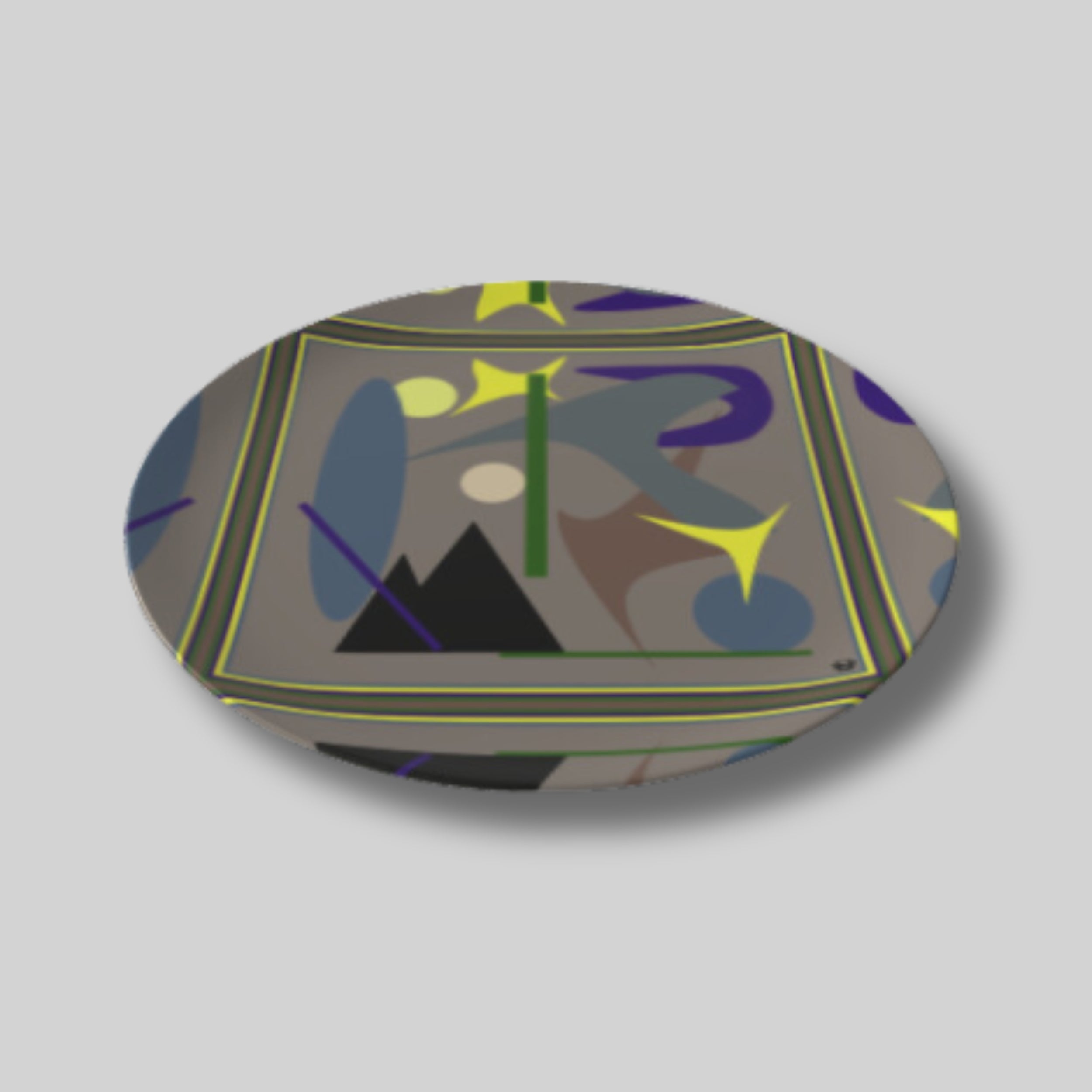 The Midnight Hour Plate 8” - Lauren Ross Design | High End Luxury Designer Homeware | Tableware