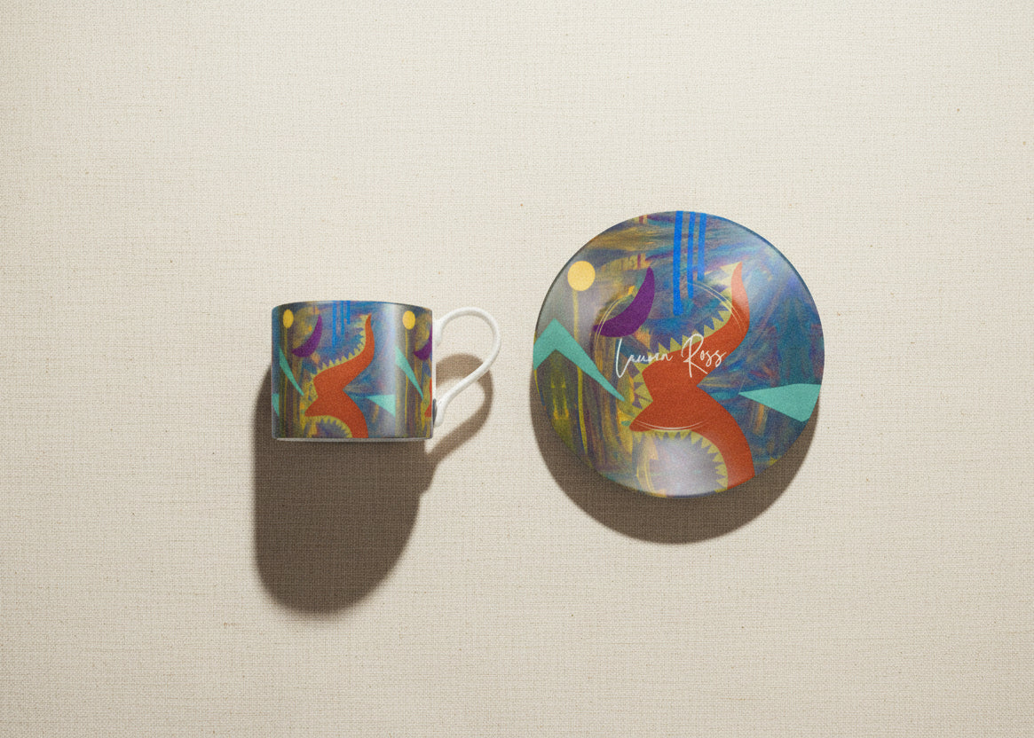 Fear No Evil Cup and Saucer Set - High End Tableware | Luxury Tableware | Designer Tableware | Design Homeware | Fine Bone China | Lauren Ross Design