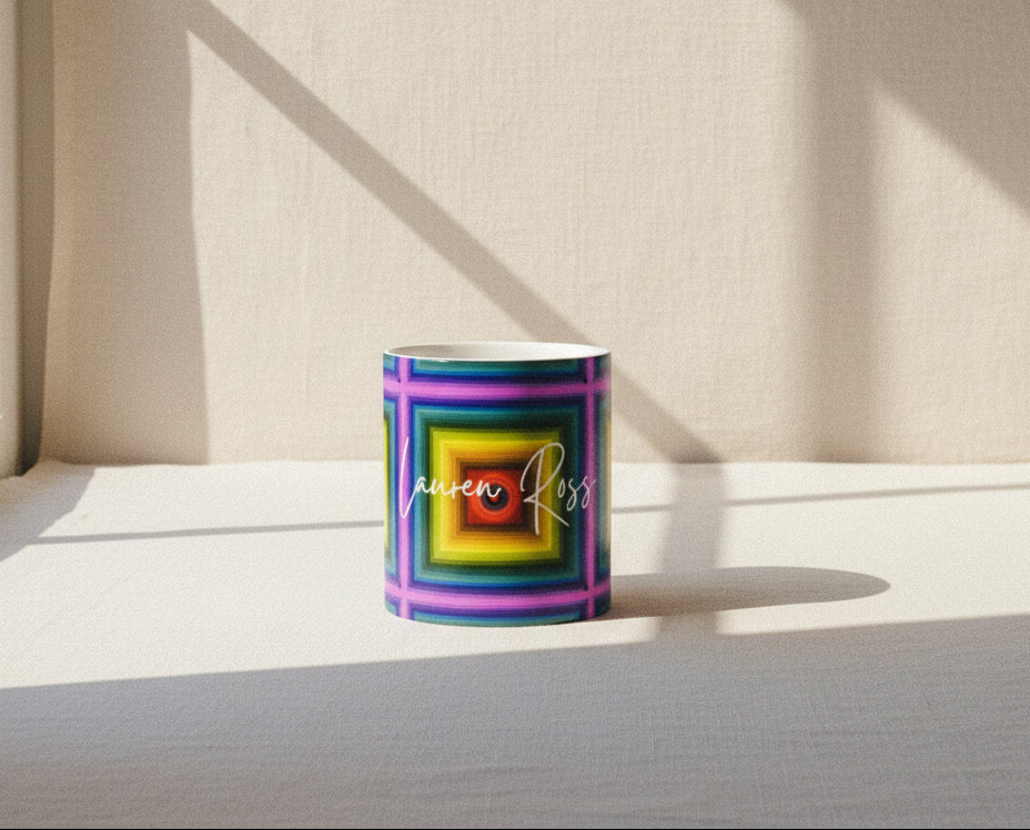Love Chakra Mug - Lauren Ross Design | Designer Tableware | Luxury Tableware | High End Homeware | Dior Tableware | Louis Vuitton Homeware | Gucci Tableware | Hermes Tableware | Saks Fifth Avenue Tableware | Neiman Marcus Tableware | Versace Tableware