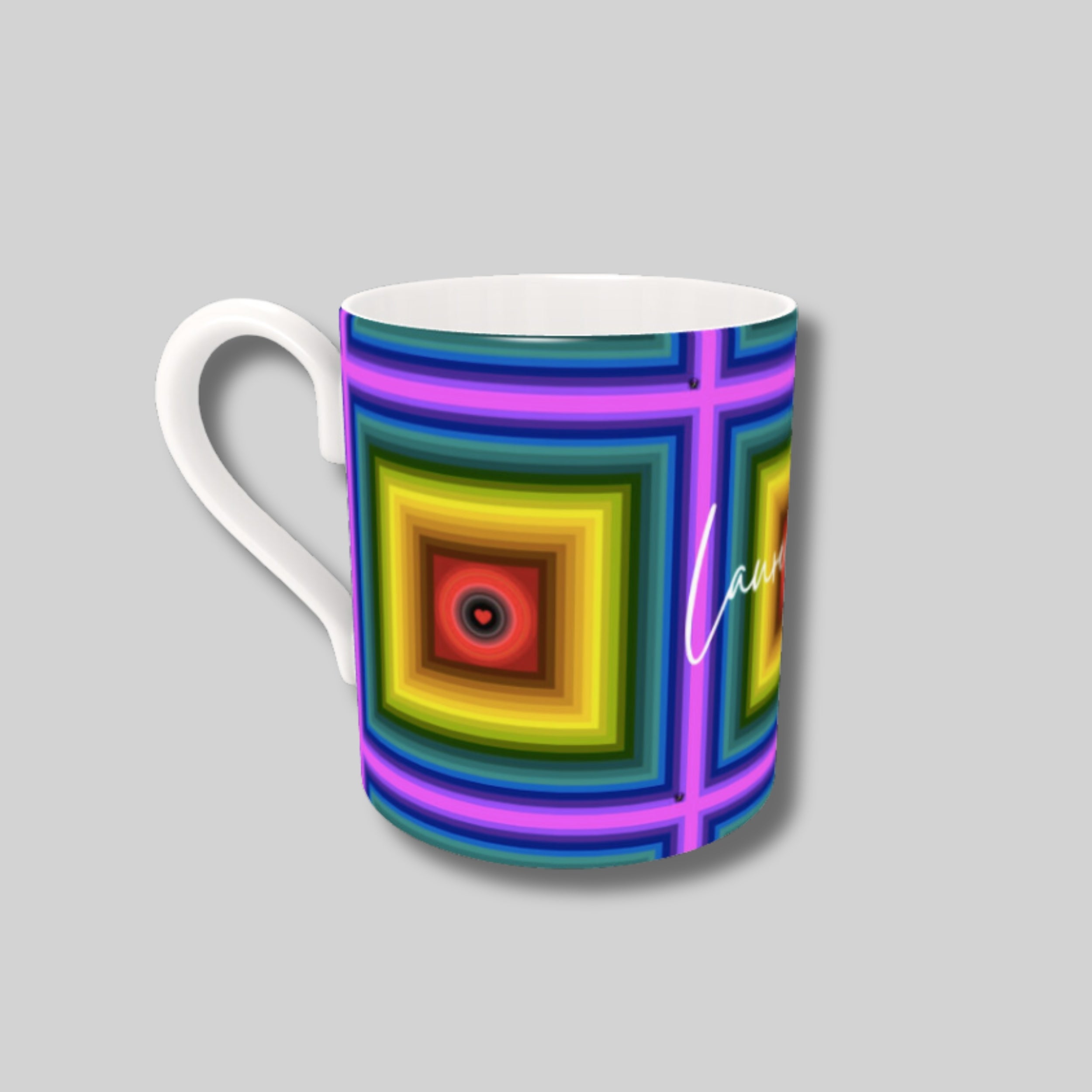 Love Chakra Mug - Lauren Ross Design | Designer Tableware | Luxury Tableware | High End Homeware | Dior Tableware | Louis Vuitton Homeware | Gucci Tableware | Hermes Tableware | Saks Fifth Avenue Tableware | Neiman Marcus Tableware | Versace Tableware