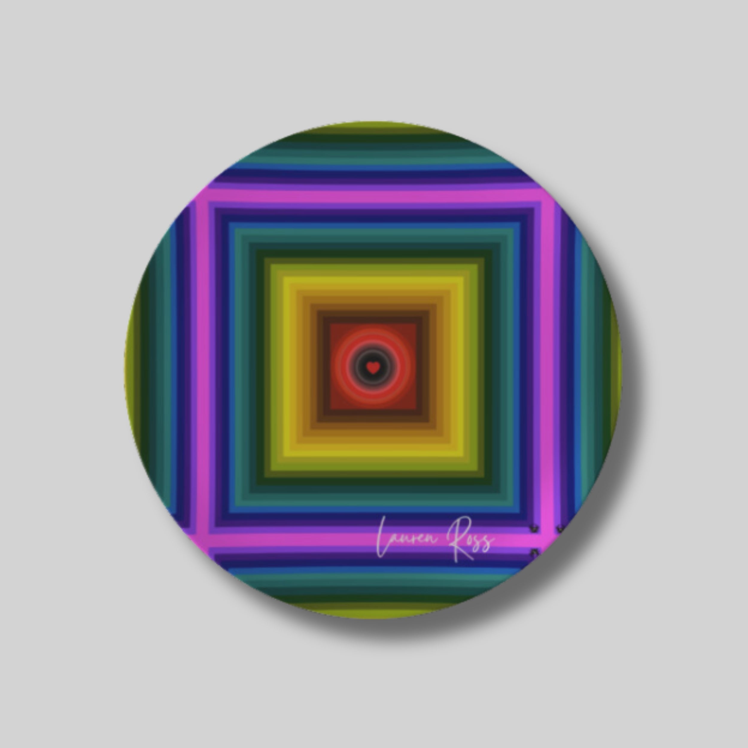 Love Chakra Bread Plate 6.5" - Lauren Ross Design | Designer Tableware | Luxury Tableware | High End Homeware | Dior Tableware | Louis Vuitton Homeware | Gucci Tableware | Hermes Tableware | Saks Fifth Avenue Tableware | Neiman Marcus Tableware | Versace Tableware