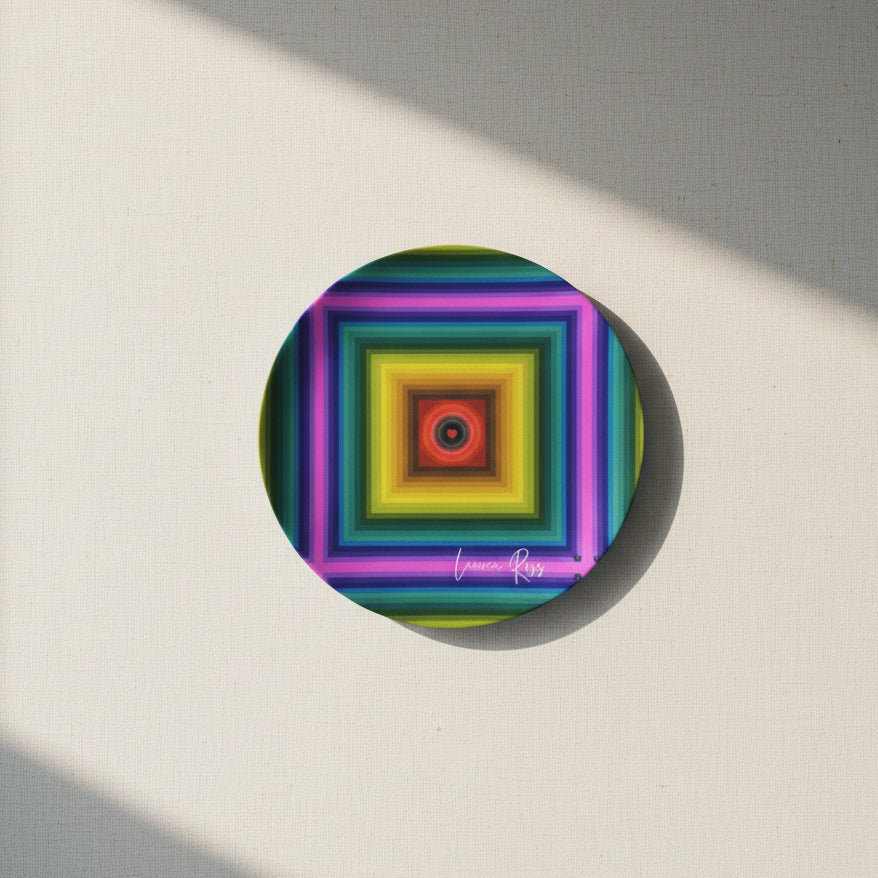 Love Chakra Bread Plate 6.5" - Lauren Ross Design | Designer Tableware | Luxury Tableware | High End Homeware | Dior Tableware | Louis Vuitton Homeware | Gucci Tableware | Hermes Tableware | Saks Fifth Avenue Tableware | Neiman Marcus Tableware | Versace Tableware