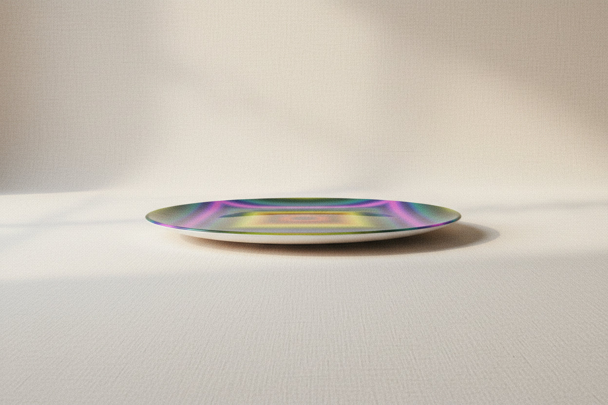 Love Chakra Plate 8” - Lauren Ross Design | Designer Tableware | Luxury Tableware | High End Homeware | Dior Tableware | Louis Vuitton Homeware | Gucci Tableware | Hermes Tableware | Saks Fifth Avenue Tableware | Neiman Marcus Tableware | Versace Tableware