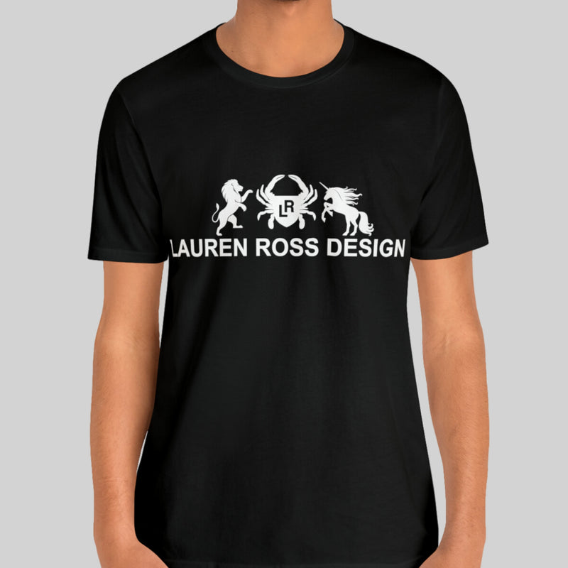 LRD T-shirt Black 100% Cotton Lauren Ross Design