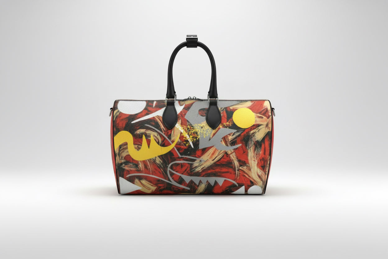 Odon Duffle Bag - Games | Lauren Ross Design | Designer Handbags | Luxury Handbags