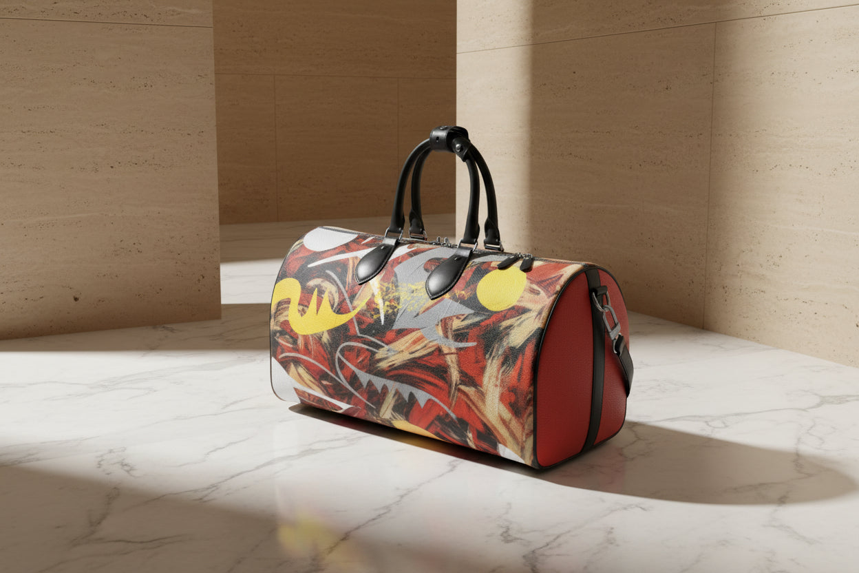 Odon Duffle Bag - Games | Lauren Ross Design | Designer Handbags | Luxury Handbags