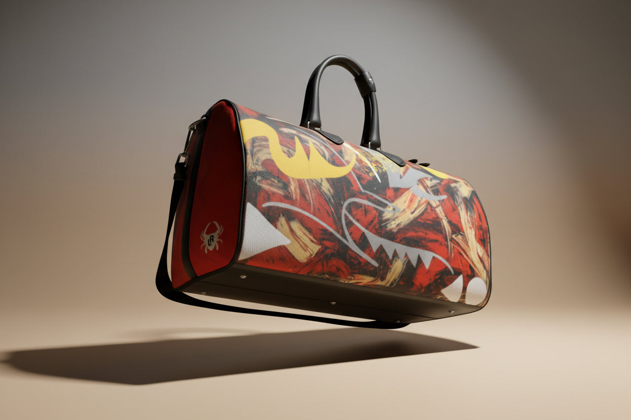Odon Duffle Bag - Games | Lauren Ross Design | Designer Handbags | Luxury Handbags