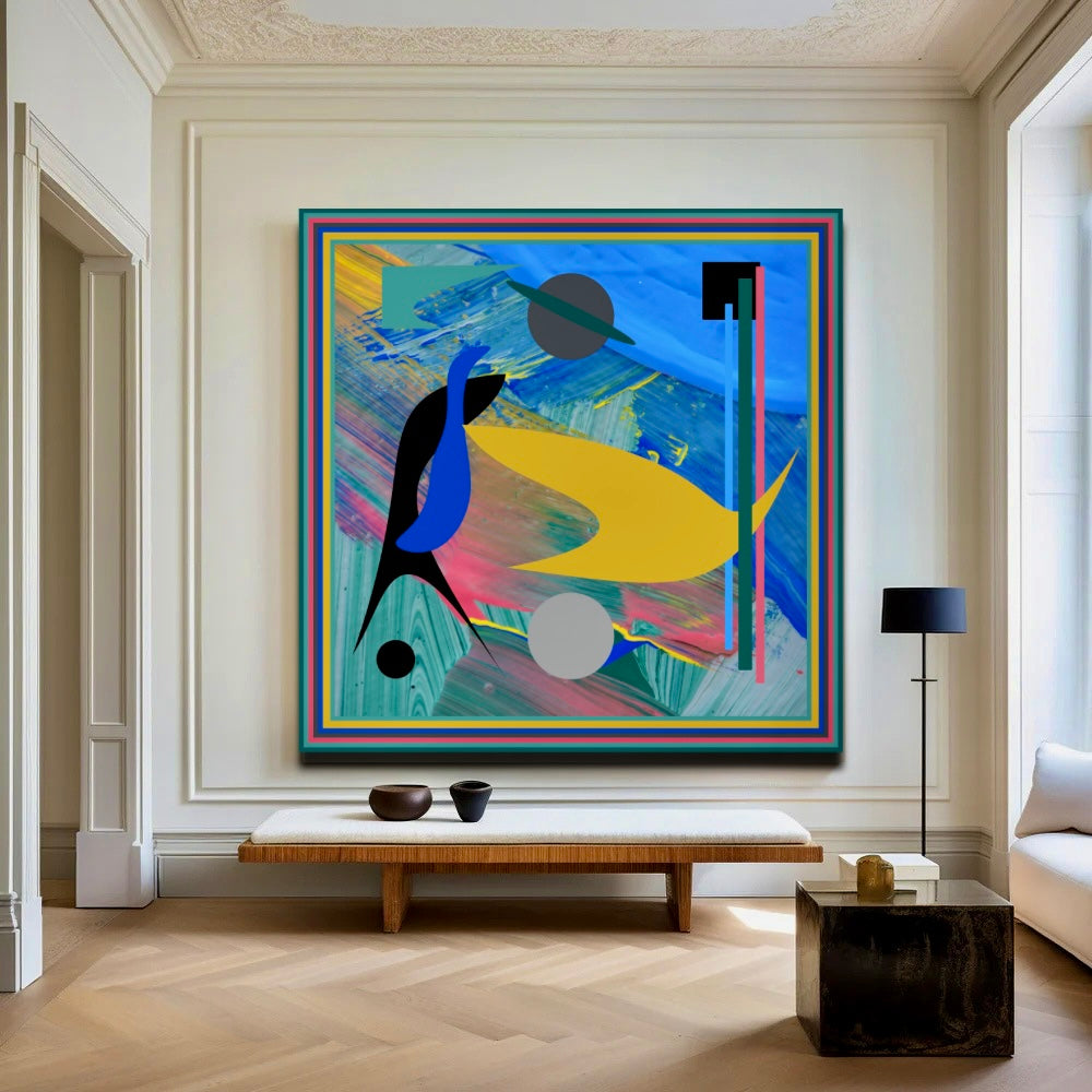 Saturn - Contemporary Art - Modern Abstract Painting On Canvas