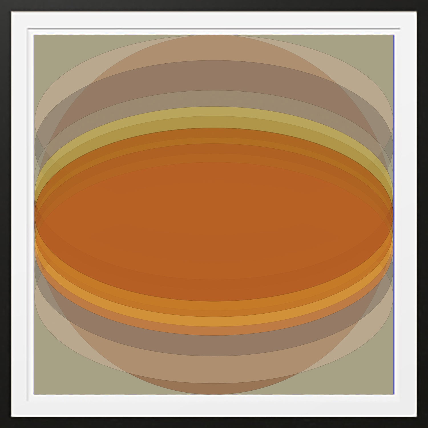 Golden Eclipse - Contemporary Art - Modern Abstract Print