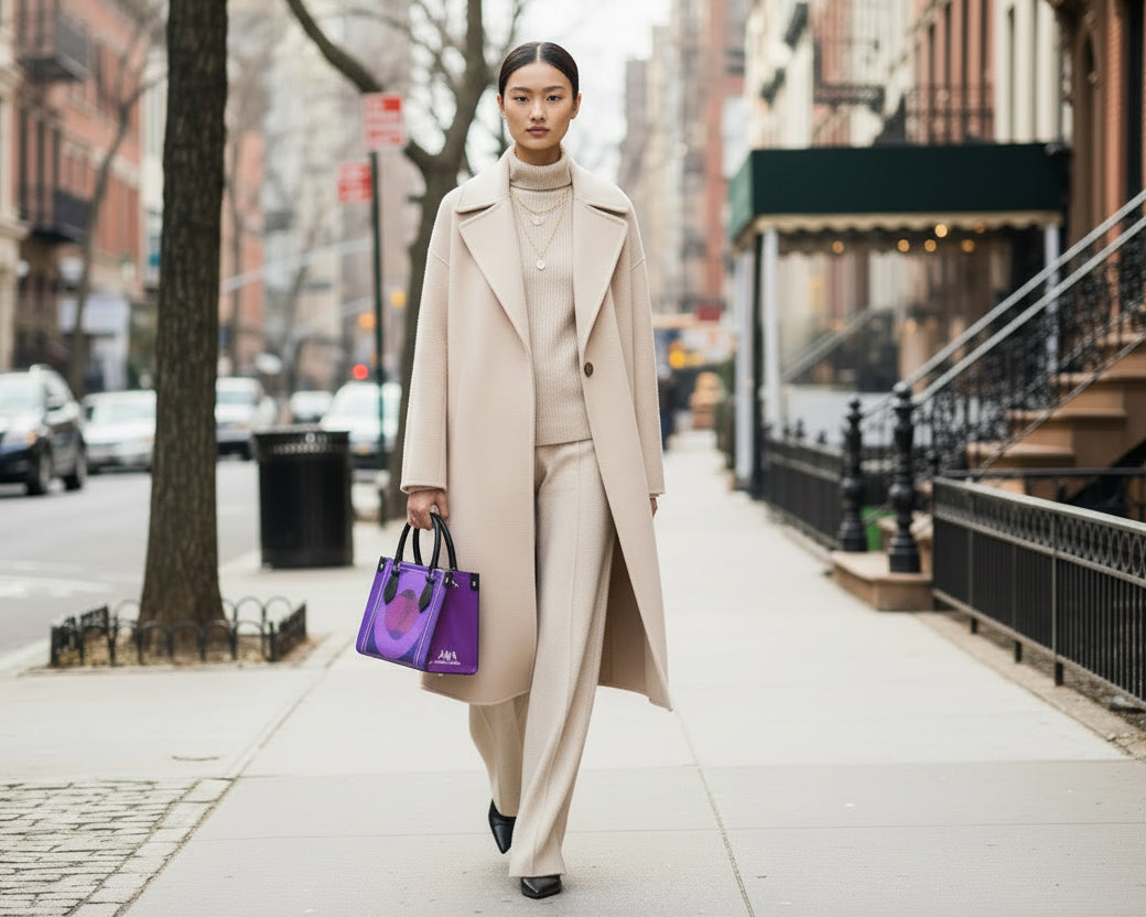 LRD Lauren Handbag - Purple Vesica