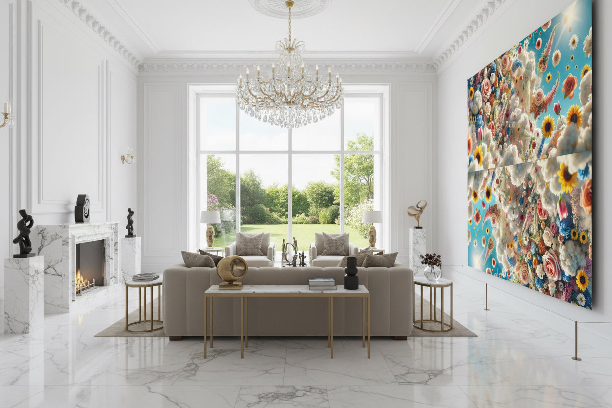 Eden Falling - Contemporary Art - Modern Abstract Painting On Canvas