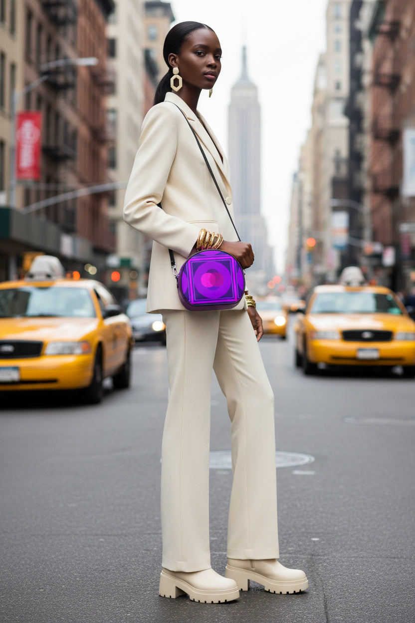 LRD Elle Handbag - Purple Vesica
