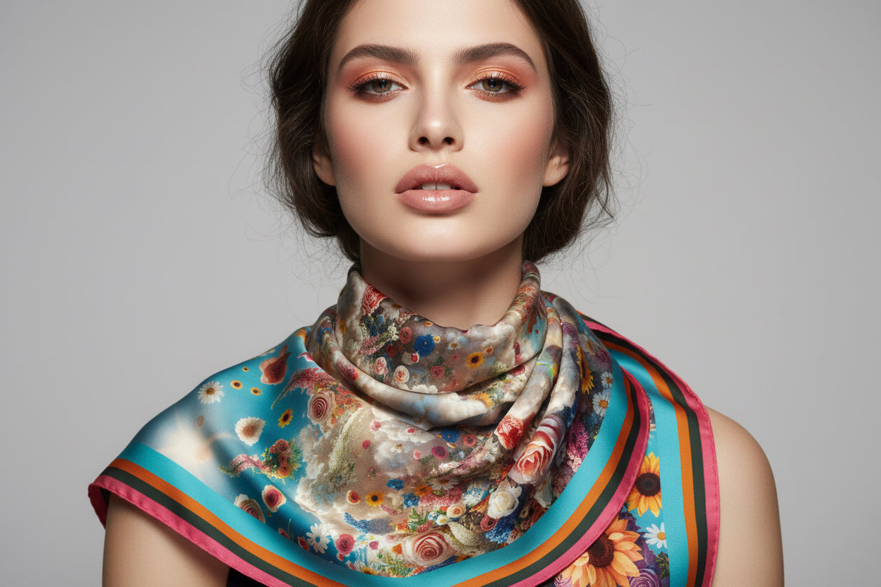 Eden Falling Silk Scarf 36”