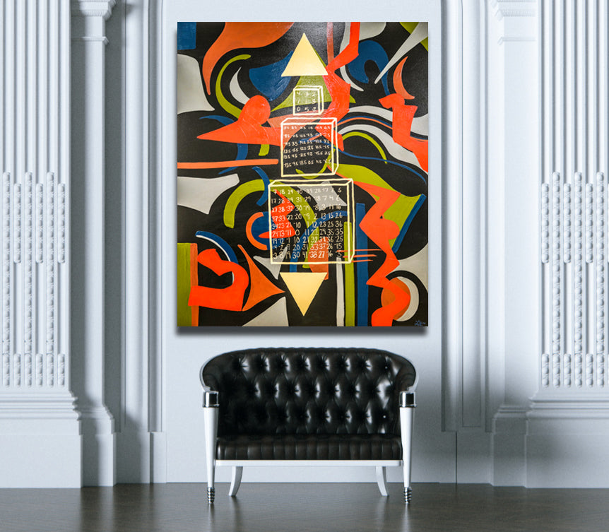 369 Archival Canvas Wrap - Contemporary Art | Modern Abstract Art | Fine Art | Painting On Canvas | Lauren Ross Design