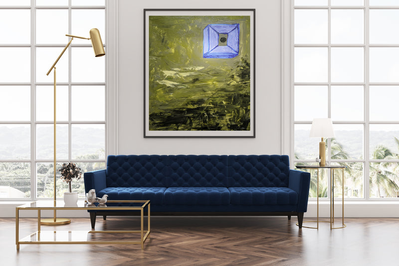 5th Dimension Print - Abstract Modern Contemporary Luxury Wall Art Painting - Lauren Ross Design