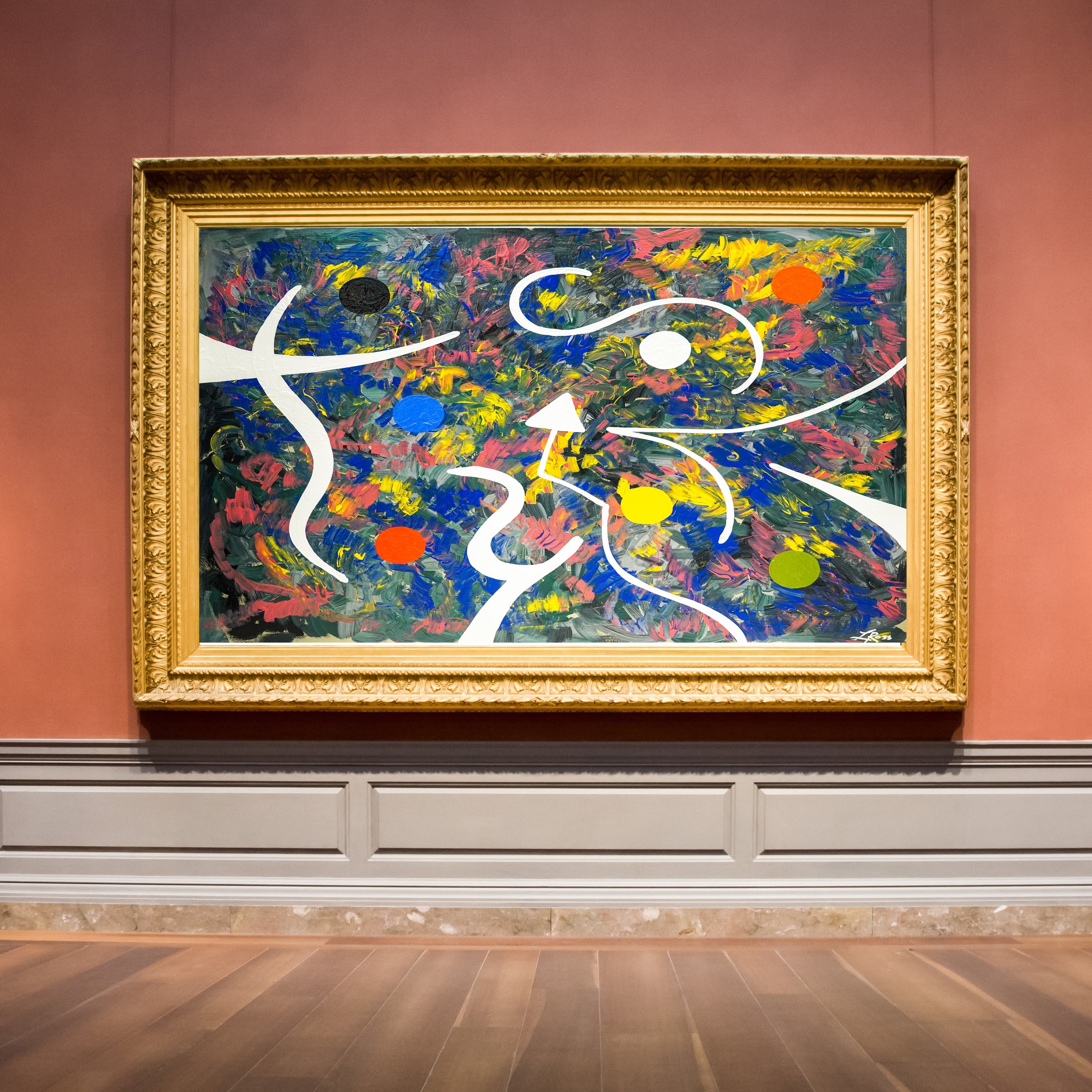 7 in mesopotamia print - Abstract Modern Contemporary Luxury Wall Art Painting - Lauren Ross Design