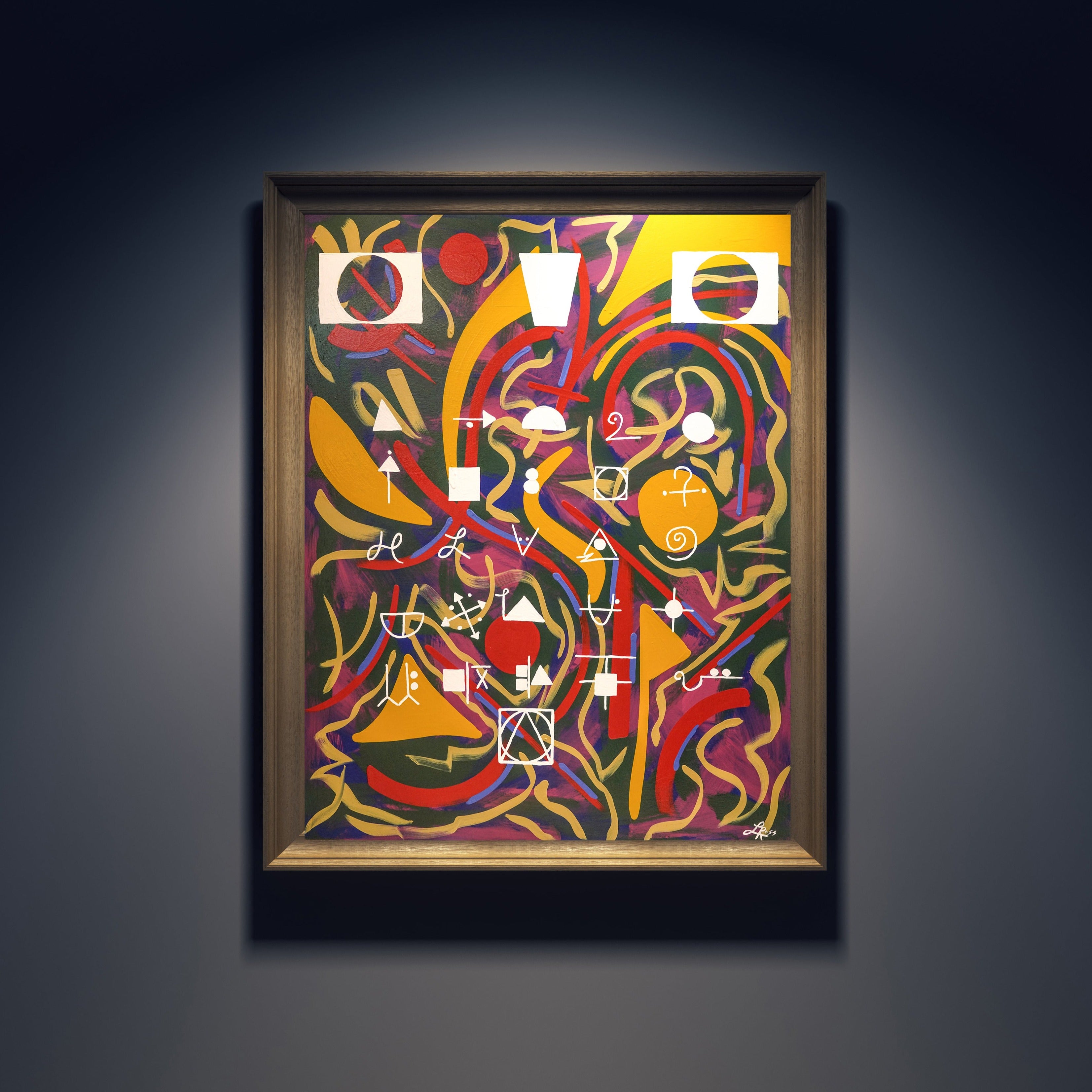 Cryptography Archival Print - Contemporary Art | Modern Abstract Art | Fine Art | Painting Print