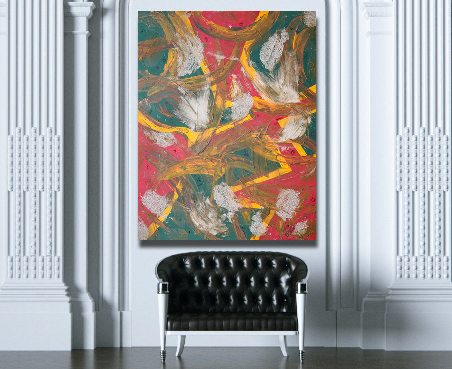 DNA - Contemporary Art - Modern Abstract Painting On Canvas