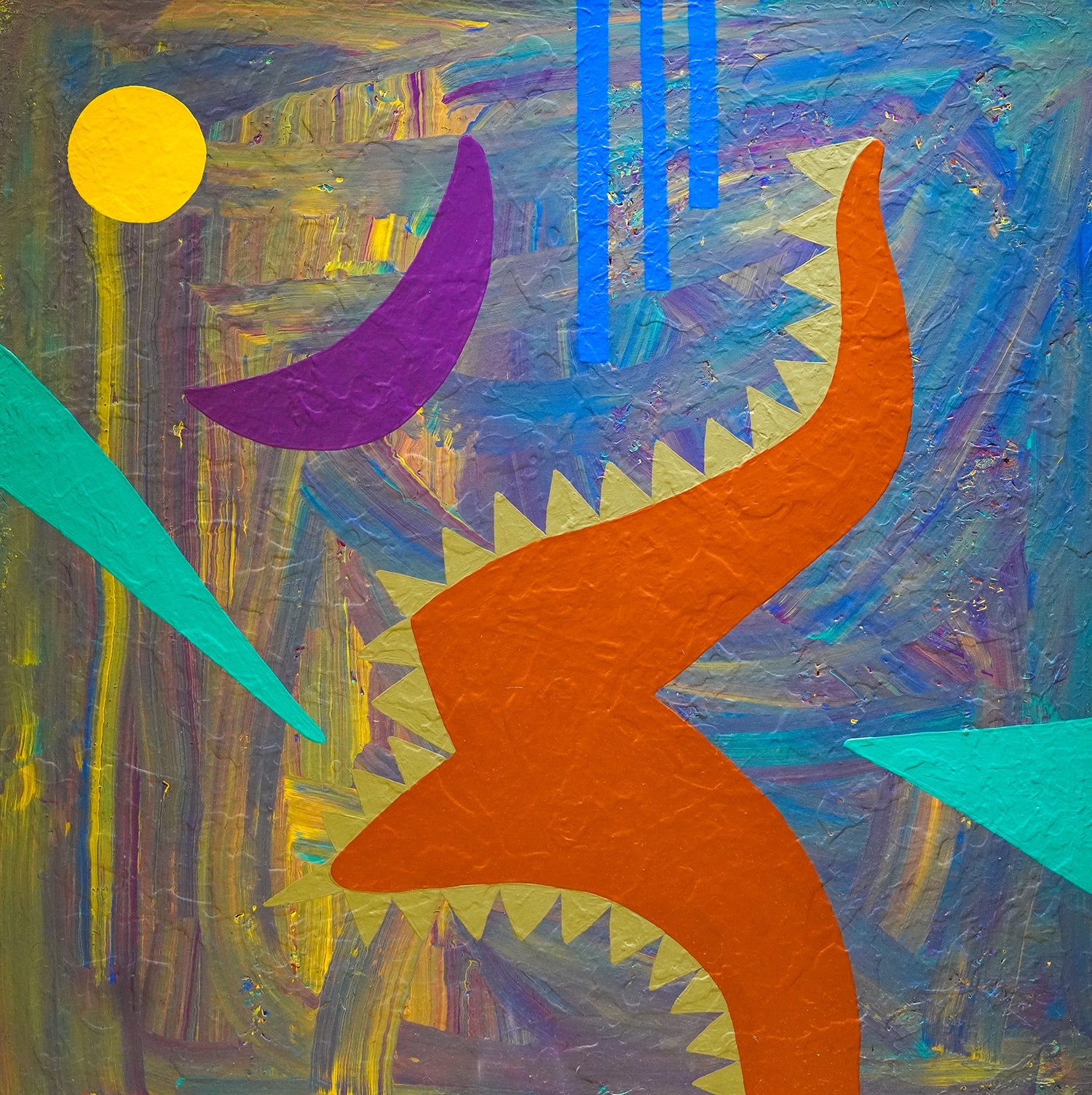 Fear No Evil - Contemporary Art | Modern Abstract Art | Fine Art | Painting On Canvas | Lauren Ross Design