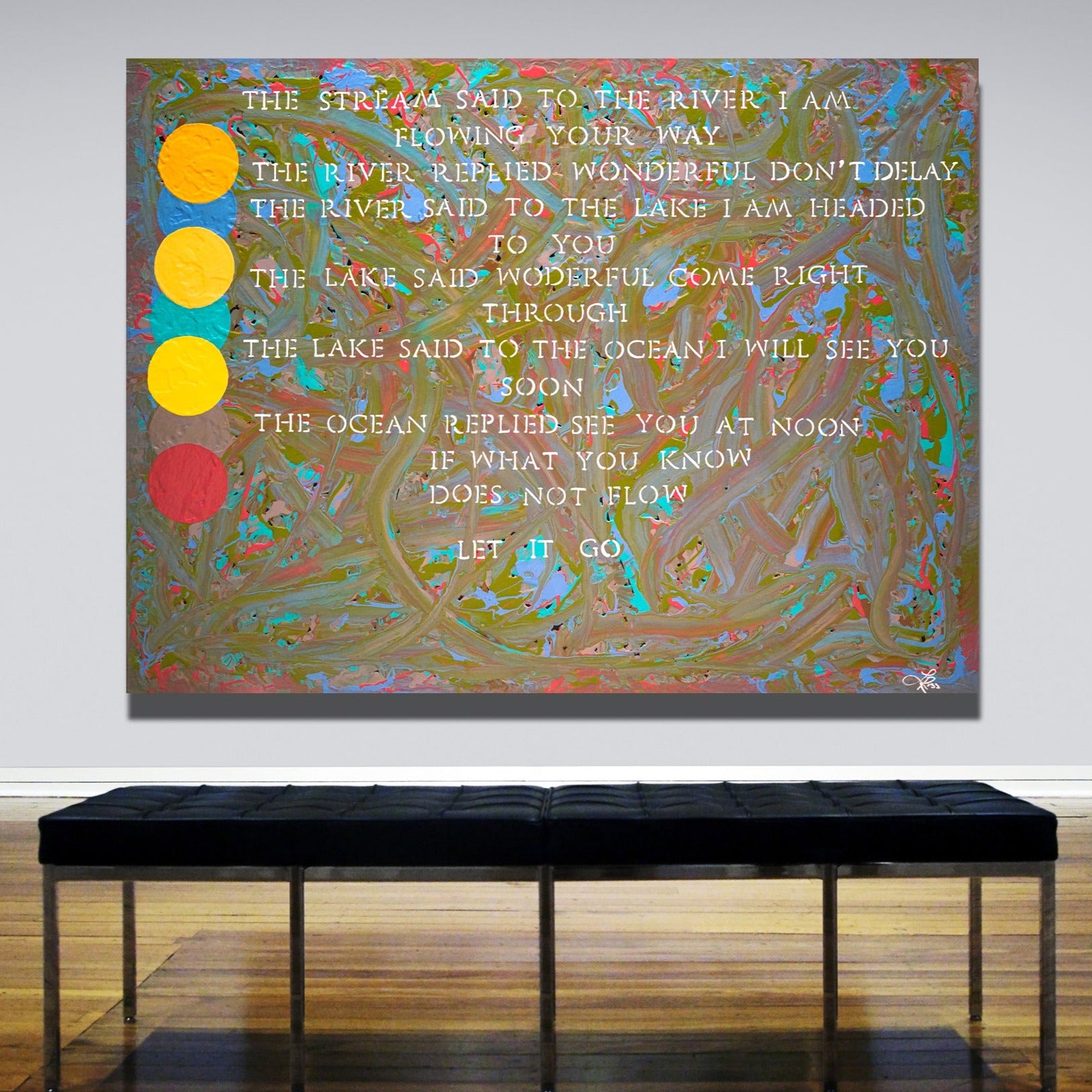 Flow Archival Canvas Wrap - Contemporary Art | Modern Abstract Art | Fine Art | Painting On Canvas