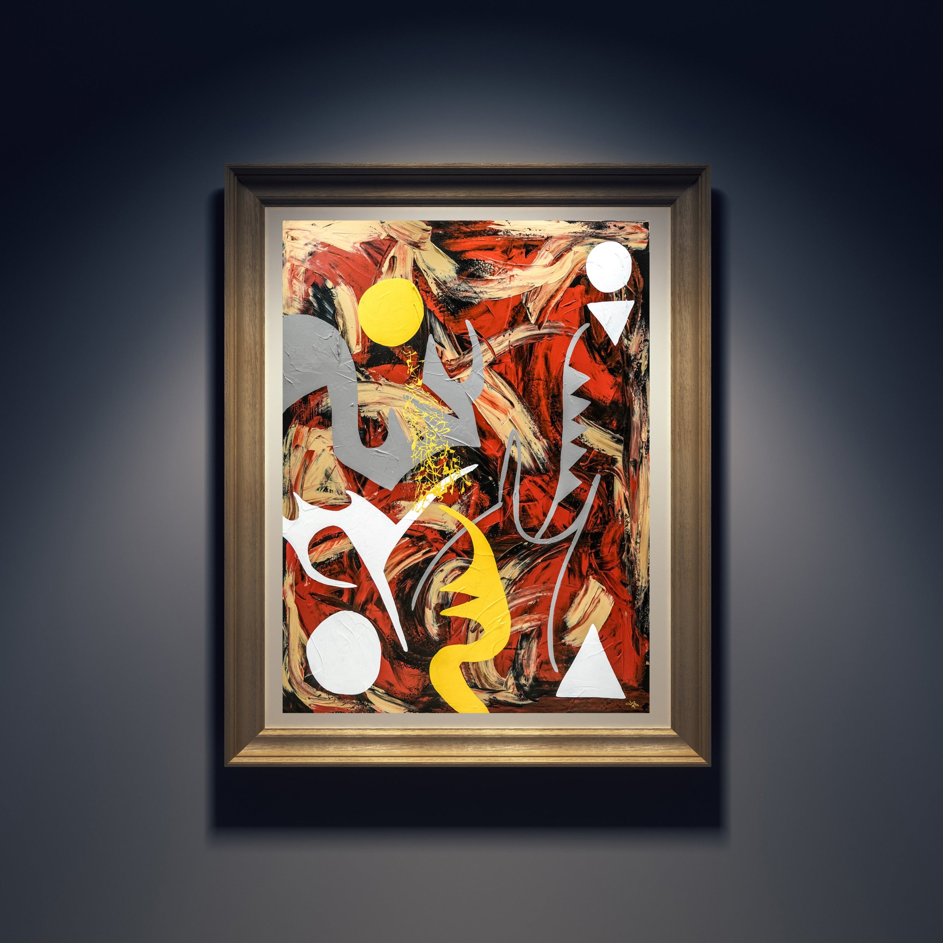 Games Archival Print - Contemporary Art | Modern Abstract Art | Fine Art | Painting Print