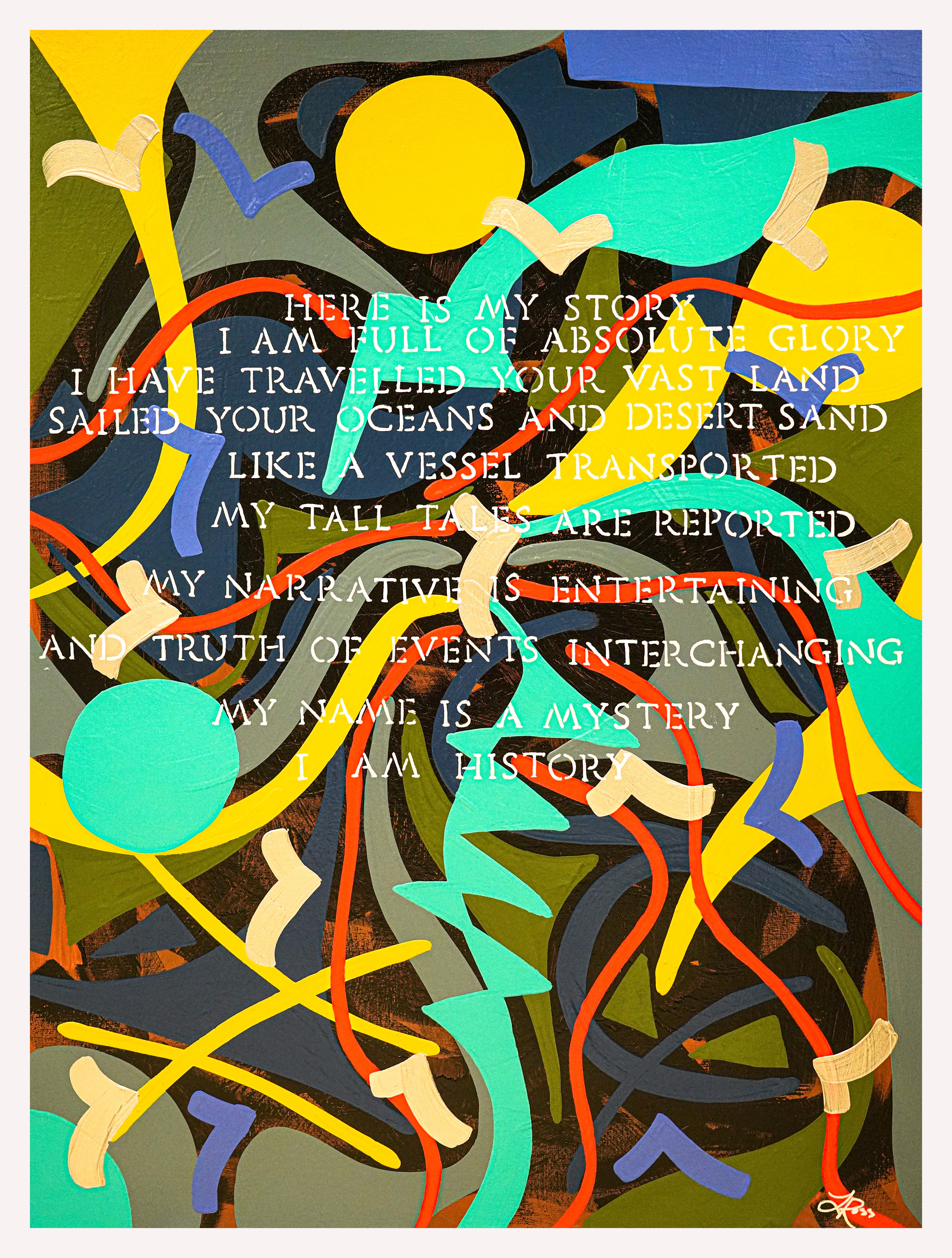 History Archival Print - Contemporary Art | Modern Abstract Art | Fine Art | Painting Print