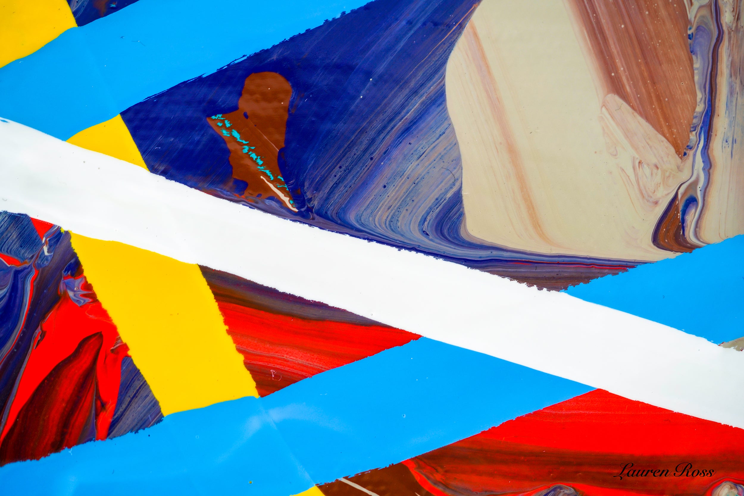 Inside Code 23 Canvas Wrap - Abstract Modern Contemporary Luxury Wall Art Painting - Lauren Ross Design