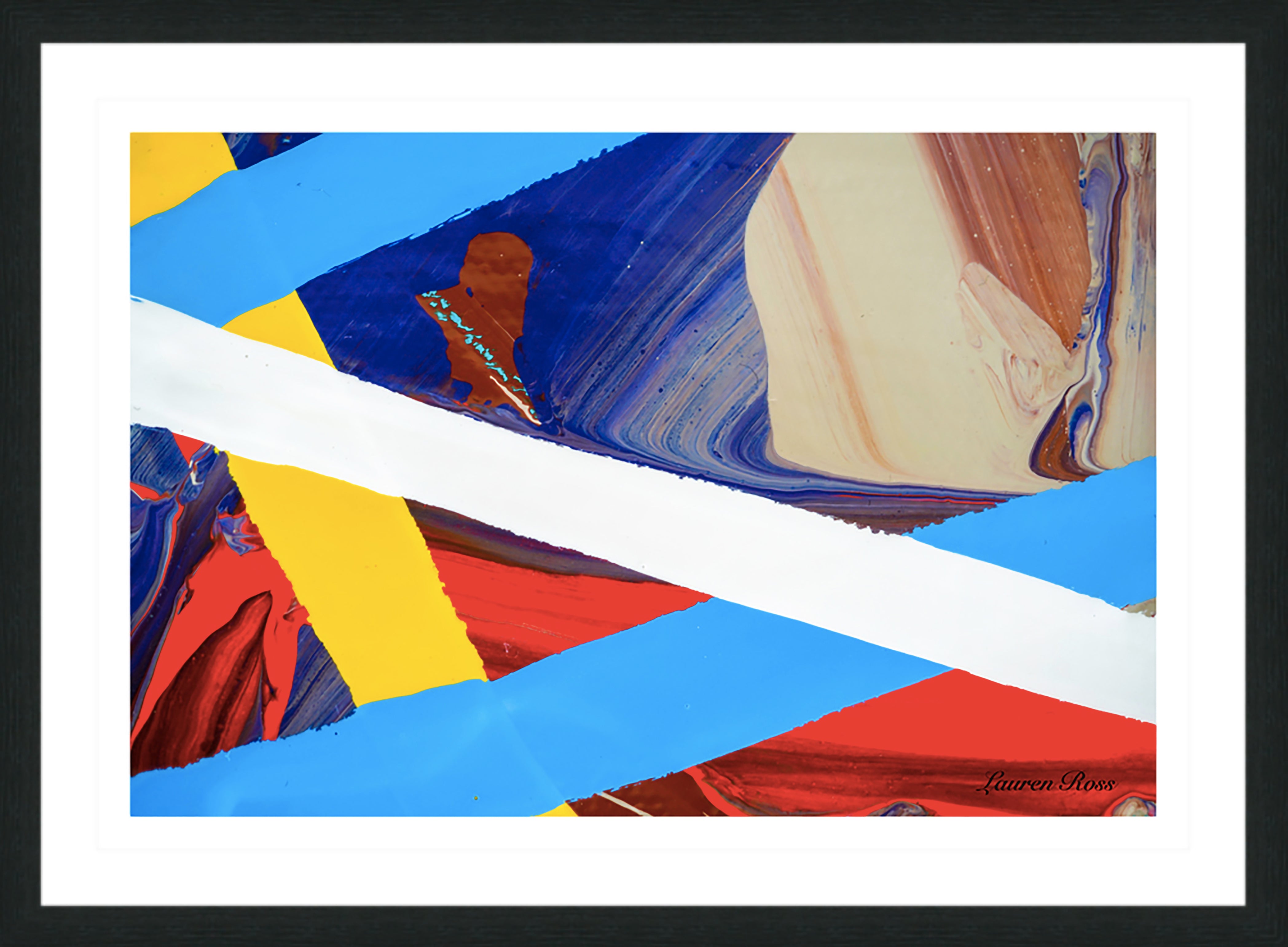 Inside Code 23 Print - Abstract Modern Contemporary Luxury Wall Art Painting - Lauren Ross Design