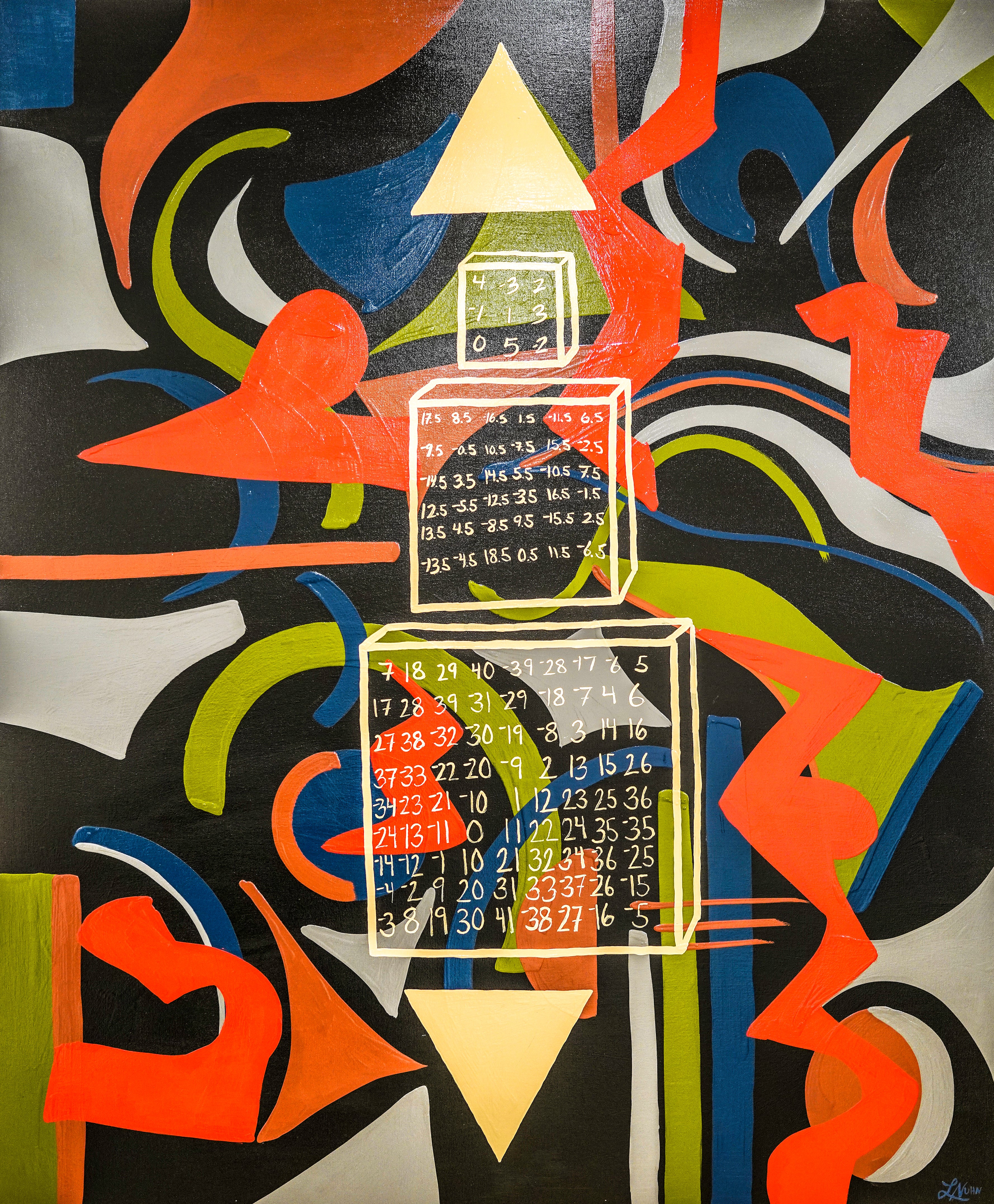 369 Archival Canvas Wrap - Contemporary Art | Modern Abstract Art | Fine Art | Painting On Canvas | Lauren Ross Design