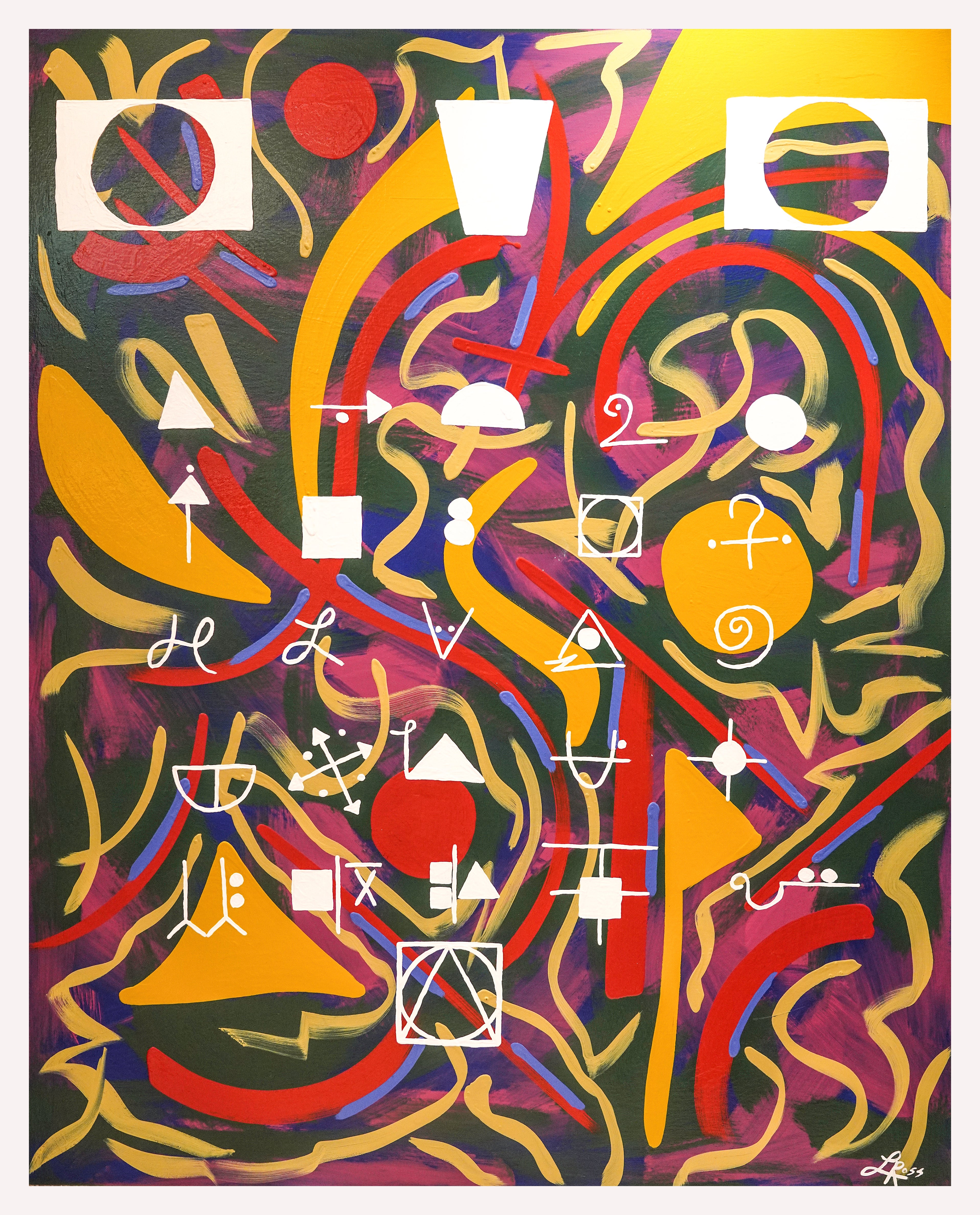 Cryptography Archival Print - Contemporary Art | Modern Abstract Art | Fine Art | Painting Print