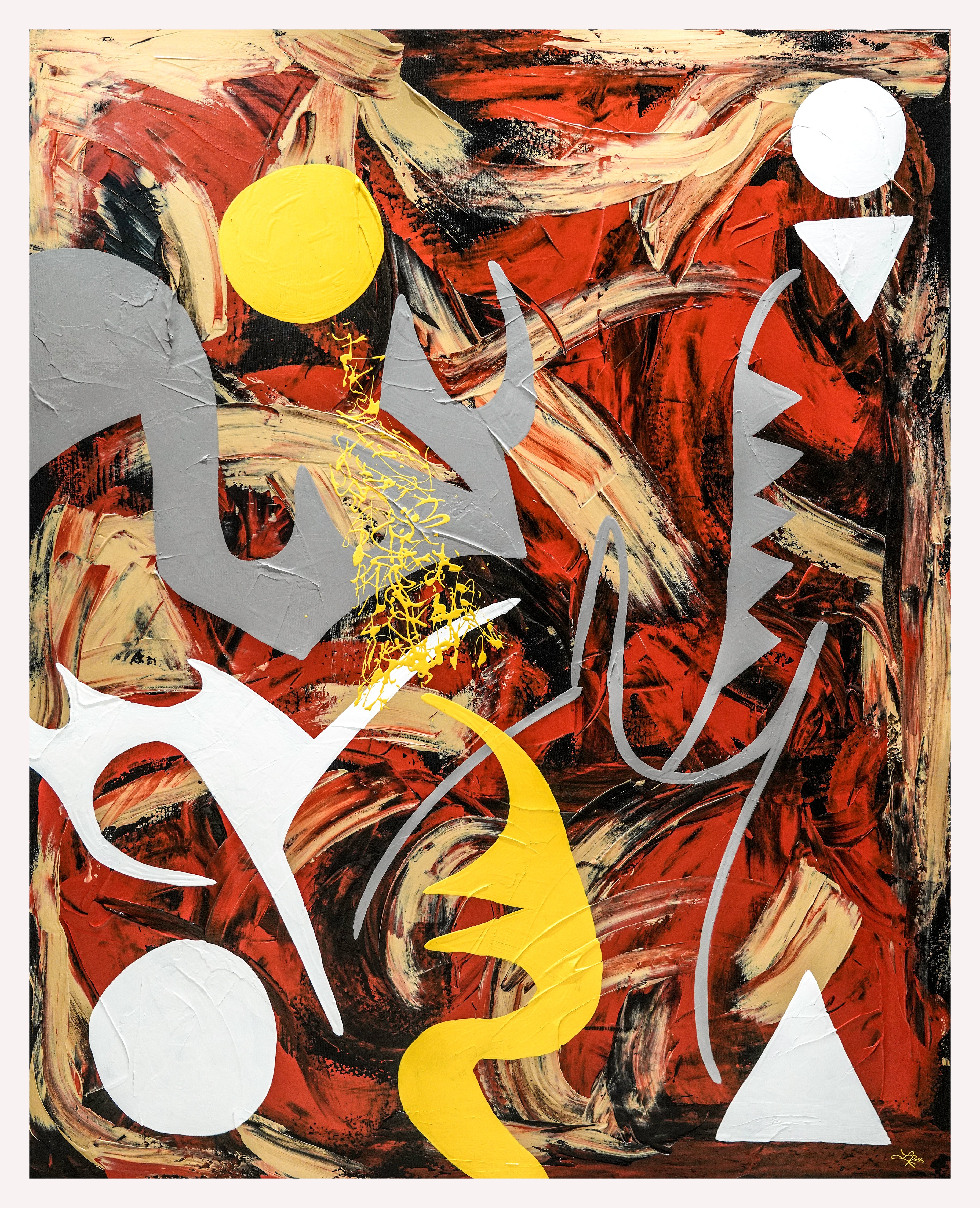 Games Archival Print - Contemporary Art | Modern Abstract Art | Fine Art | Painting Print