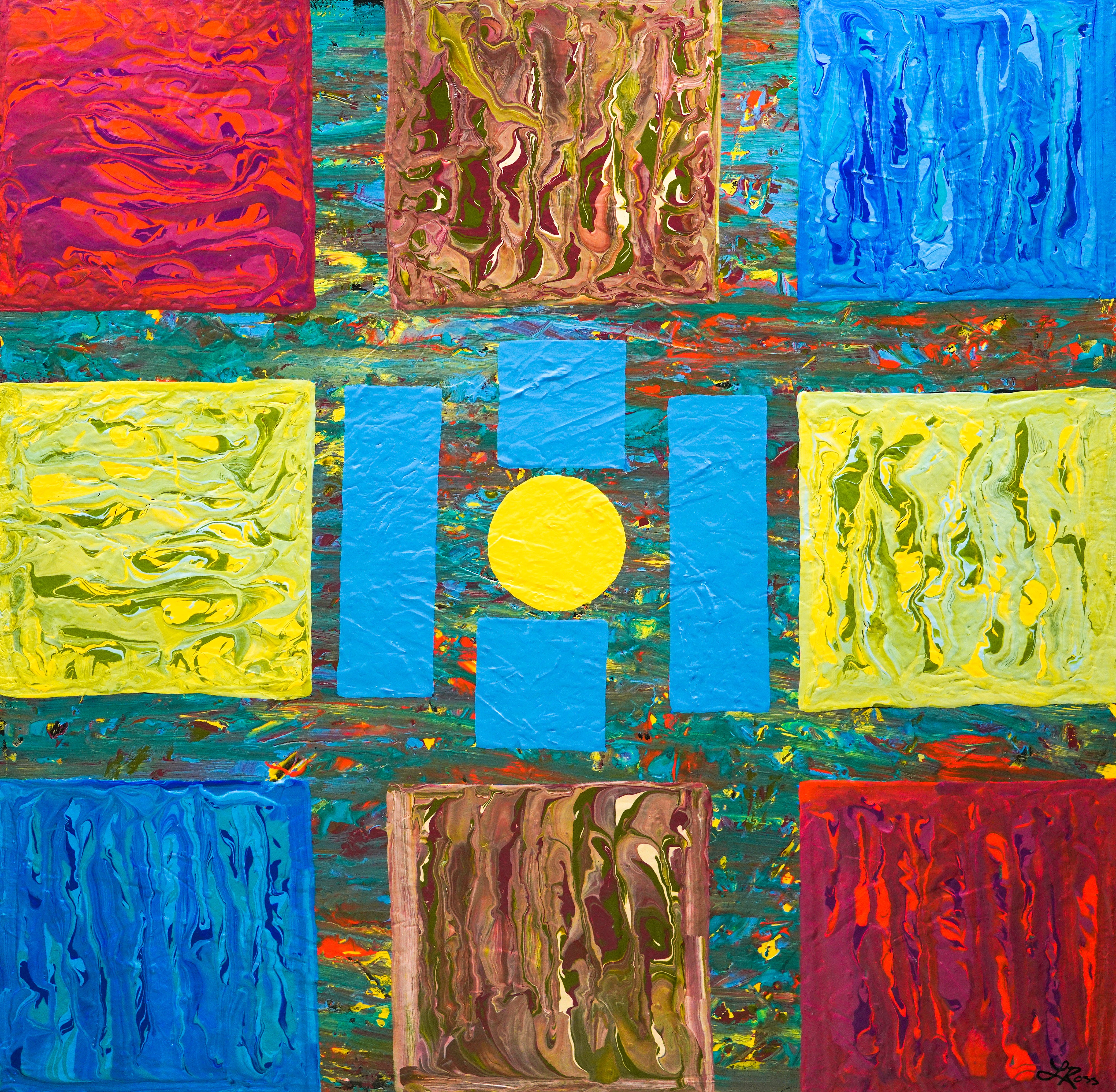 Pluto Archival Canvas Wrap - Contemporary Art | Modern Abstract Art | Fine Art | Painting On Canvas