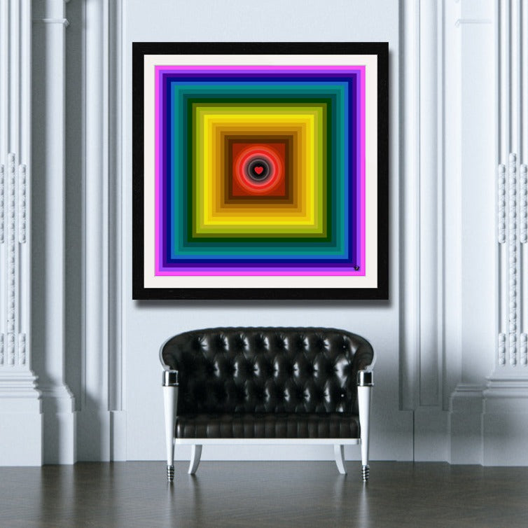 Love Chakra Archival Print - Contemporary Art | Modern Abstract Art | Fine Art | Print