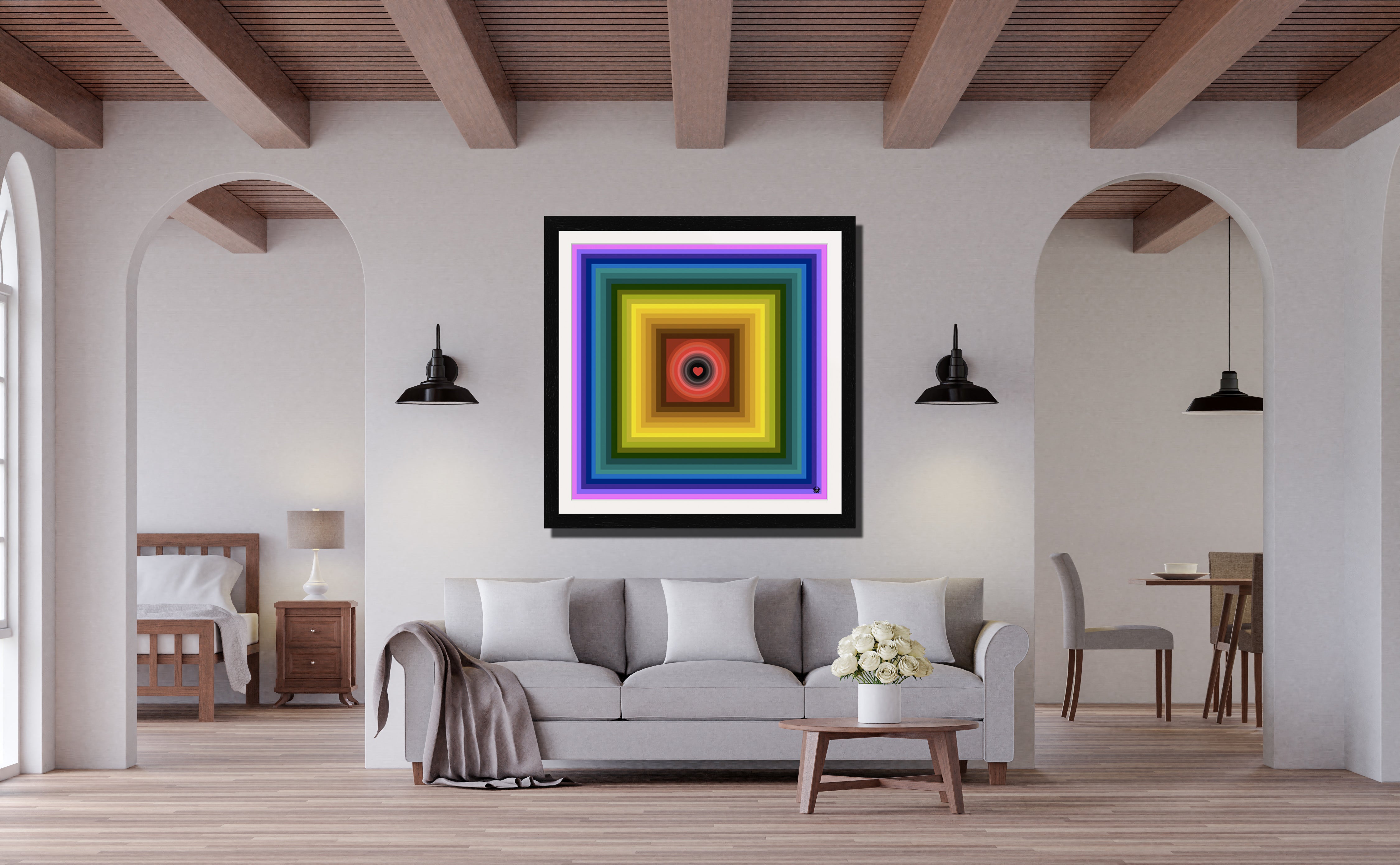 Love Chakra Archival Print - Contemporary Art | Modern Abstract Art | Fine Art | Print