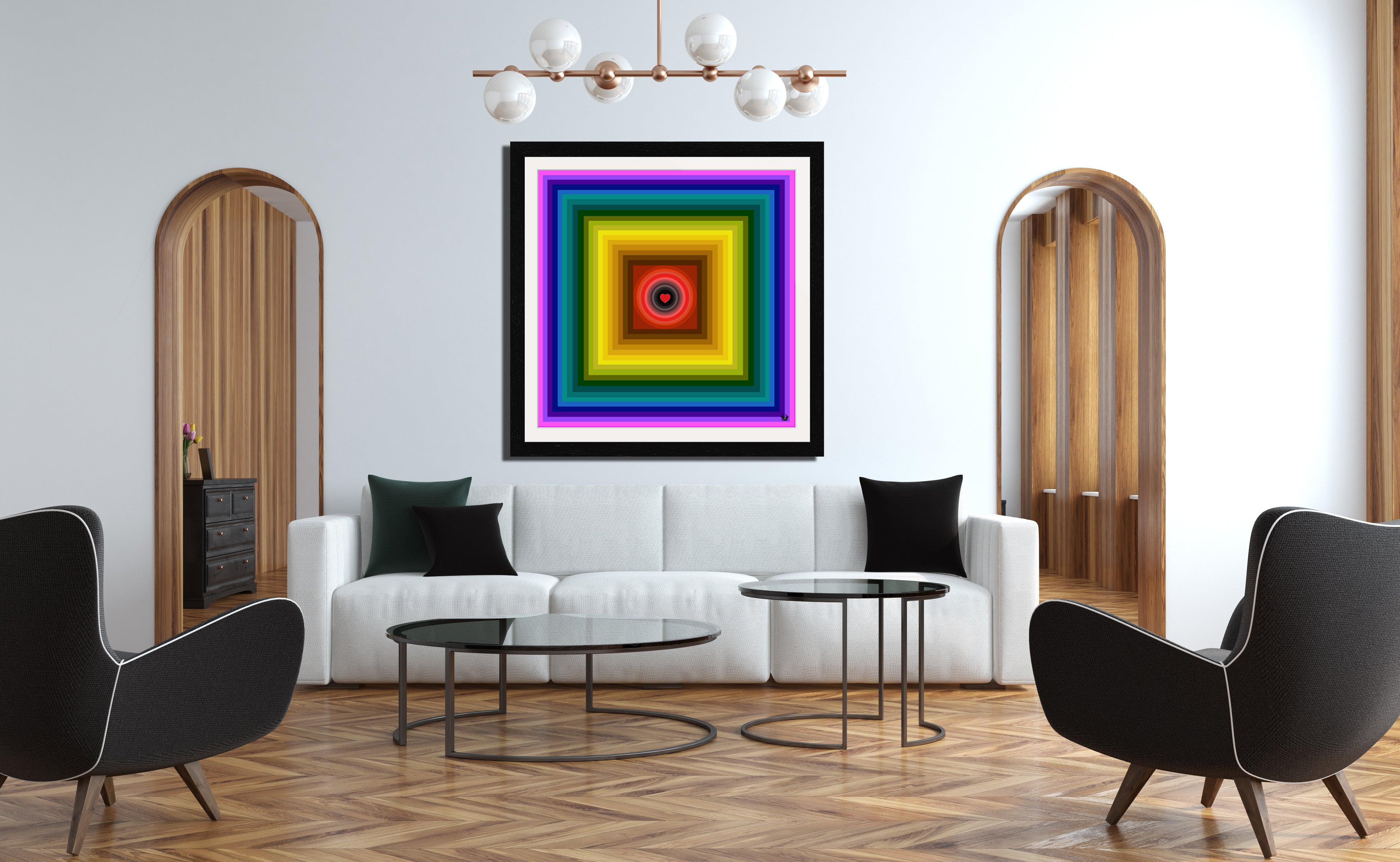 Love Chakra Archival Print - Contemporary Art | Modern Abstract Art | Fine Art | Print