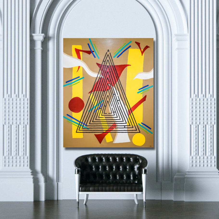 Maze 1 Archival Canvas Wrap - Contemporary Art | Modern Abstract Art | Fine Art | Painting On Canvas