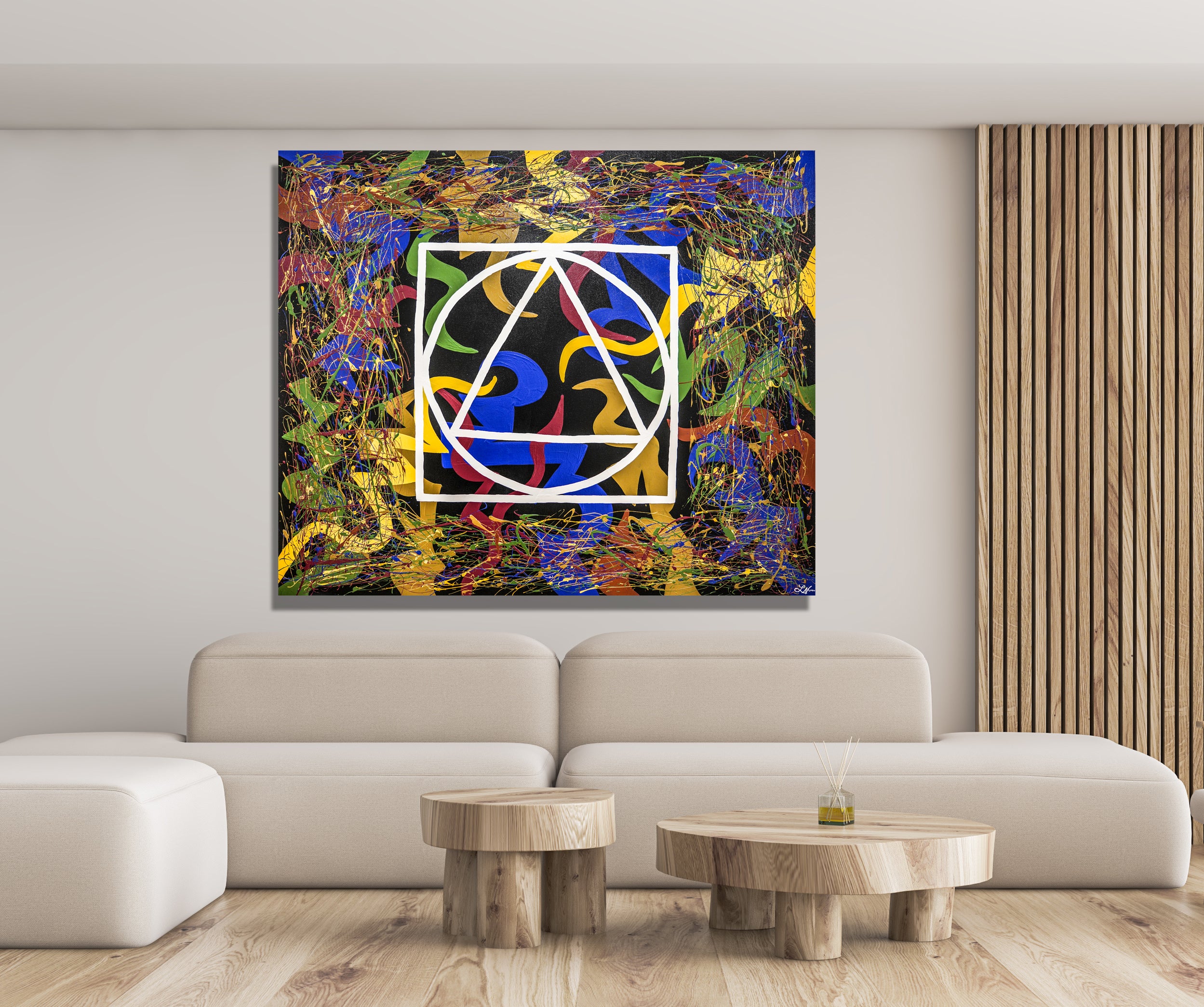 Organized Fractures Painting