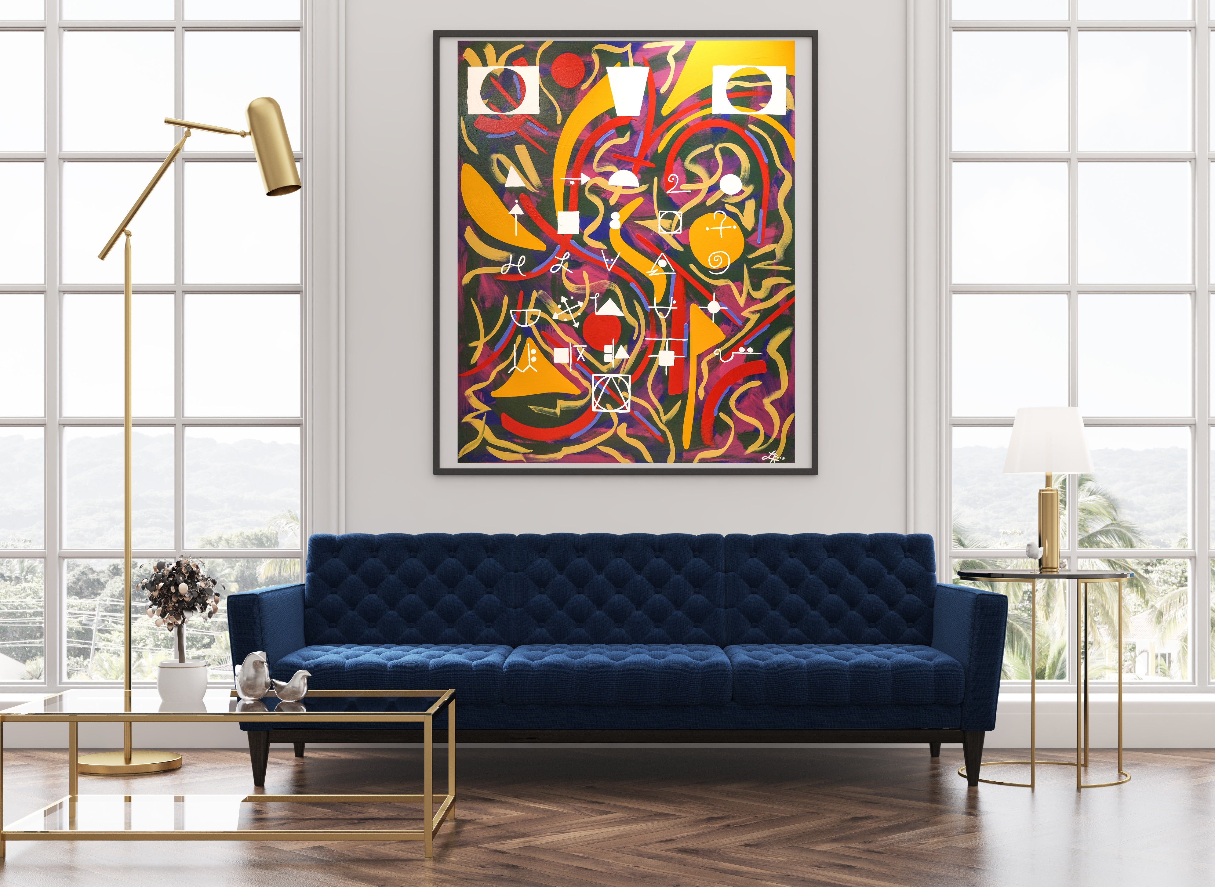 Cryptography Archival Print - Contemporary Art | Modern Abstract Art | Fine Art | Painting Print