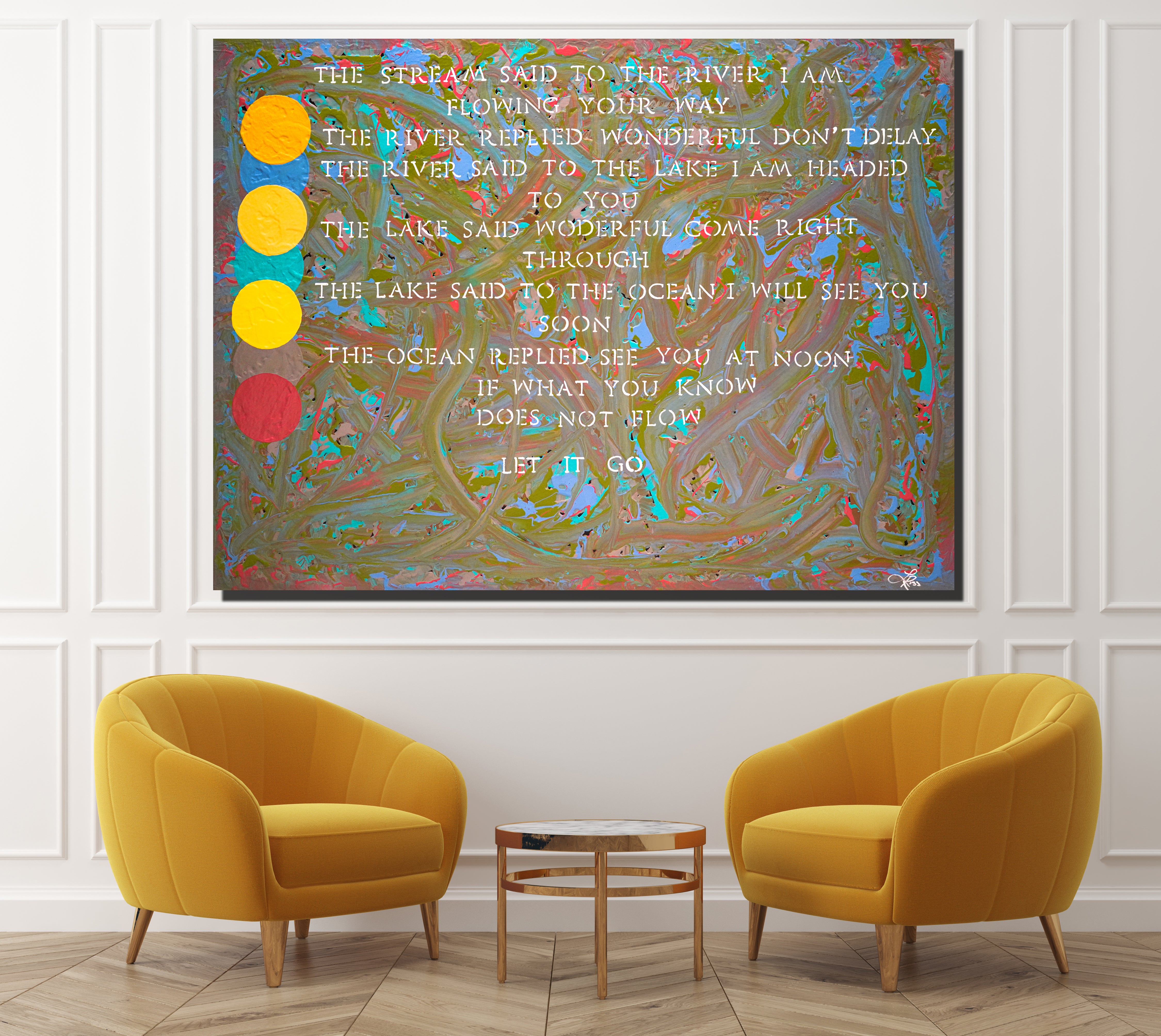 Flow Archival Canvas Wrap - Contemporary Art | Modern Abstract Art | Fine Art | Painting On Canvas