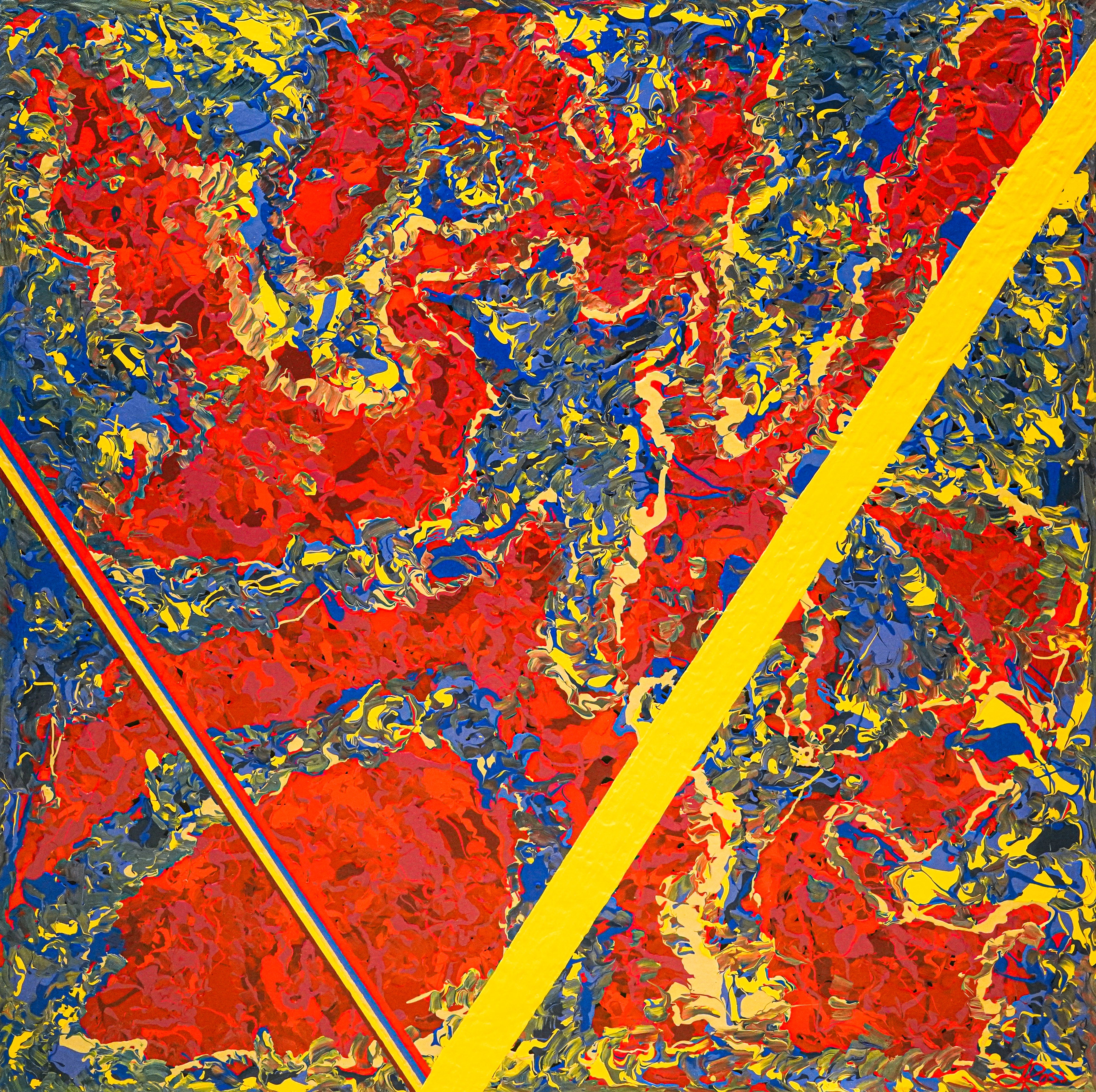 Refraction Archival Canvas Wrap - Contemporary Art | Modern Abstract Art | Fine Art | Painting On Canvas