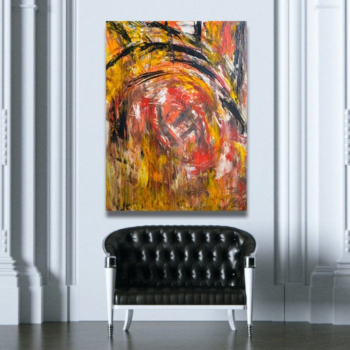 Historia - Contemporary Art - Modern Abstract Painting On Canvas