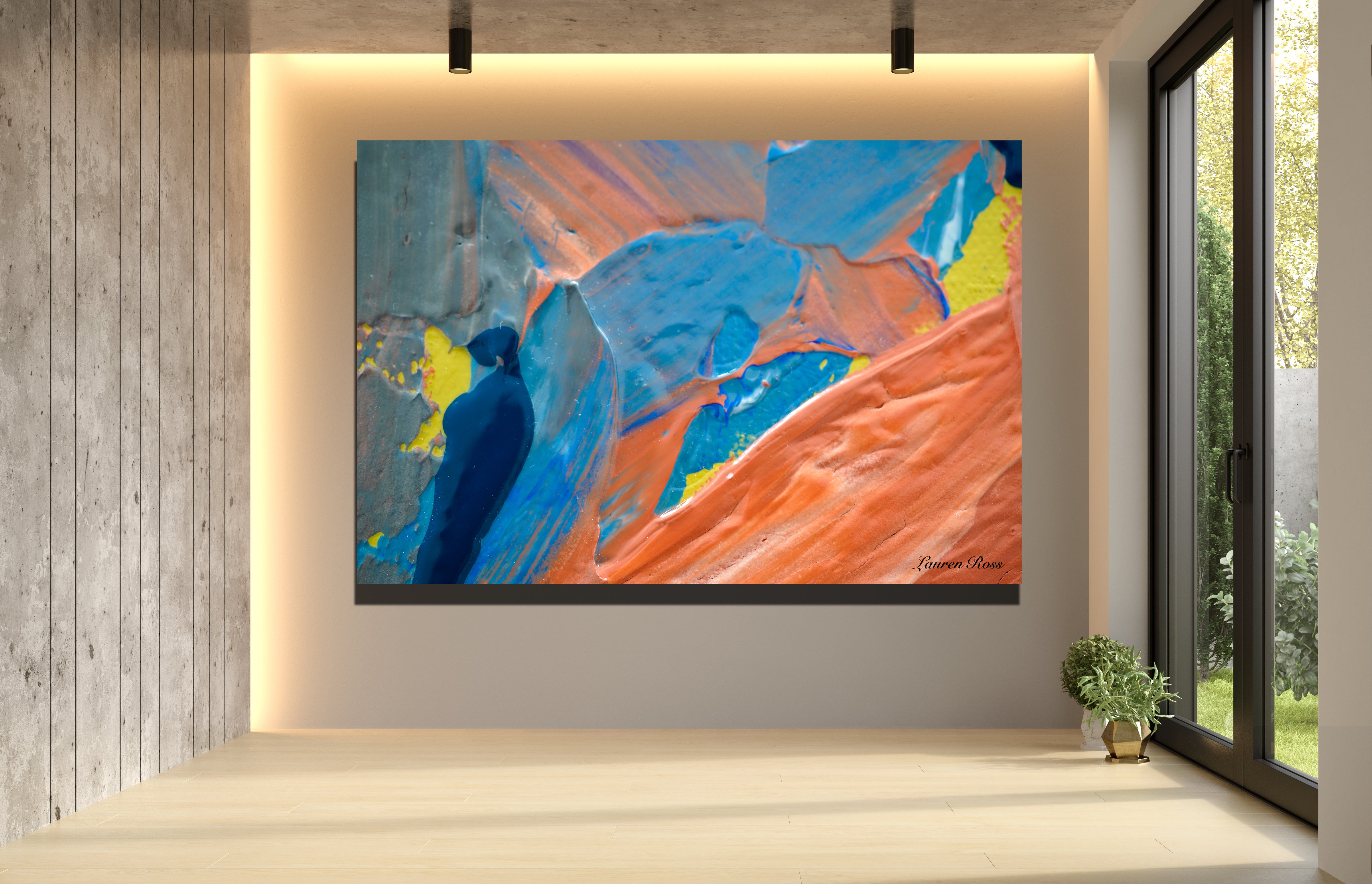 Inside Backwards 1 Canvas Wrap Lauren Ross Design