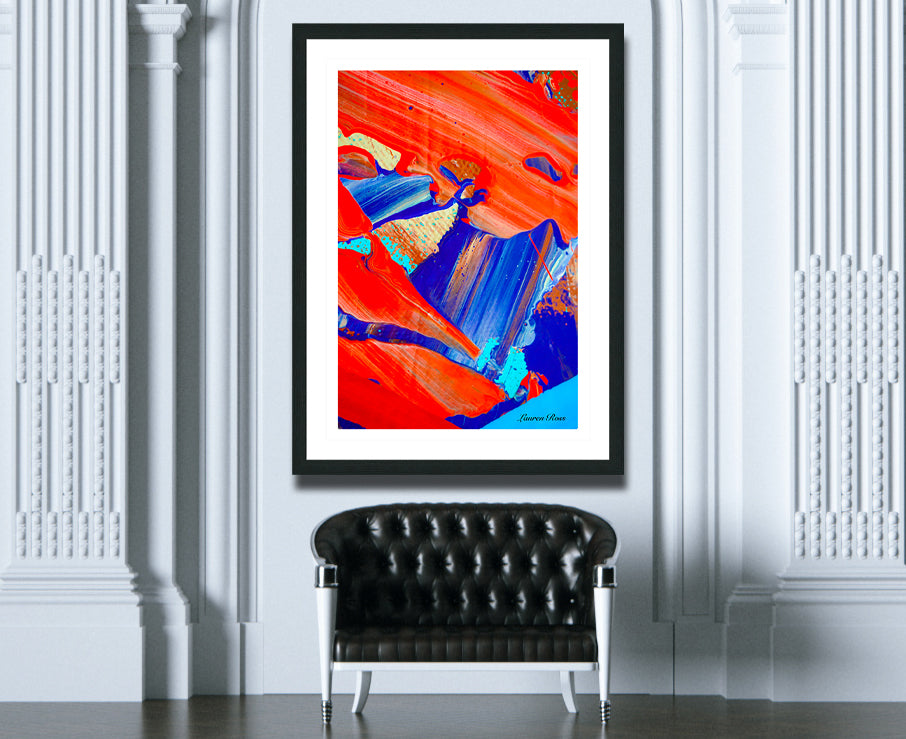 Inside Code 24 Print - Abstract Modern Contemporary Luxury Wall Art Painting - Lauren Ross Design