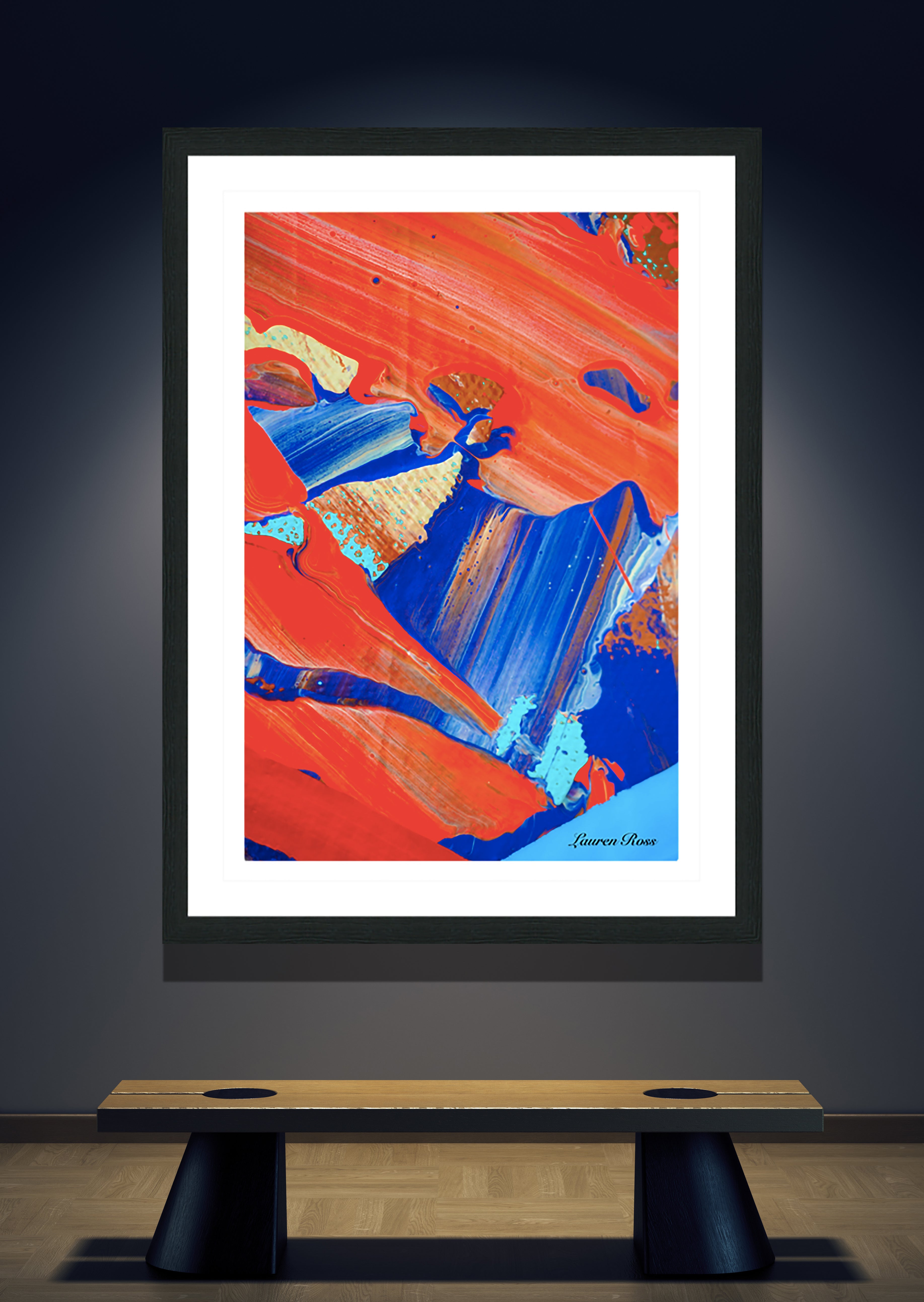 Inside Code 24 Print - Abstract Modern Contemporary Luxury Wall Art Painting - Lauren Ross Design