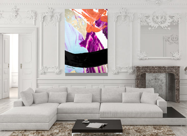Inside Neolithic 11 Canvas Wrap Lauren Ross Design -Abstract Modern Painting Contemporary Art