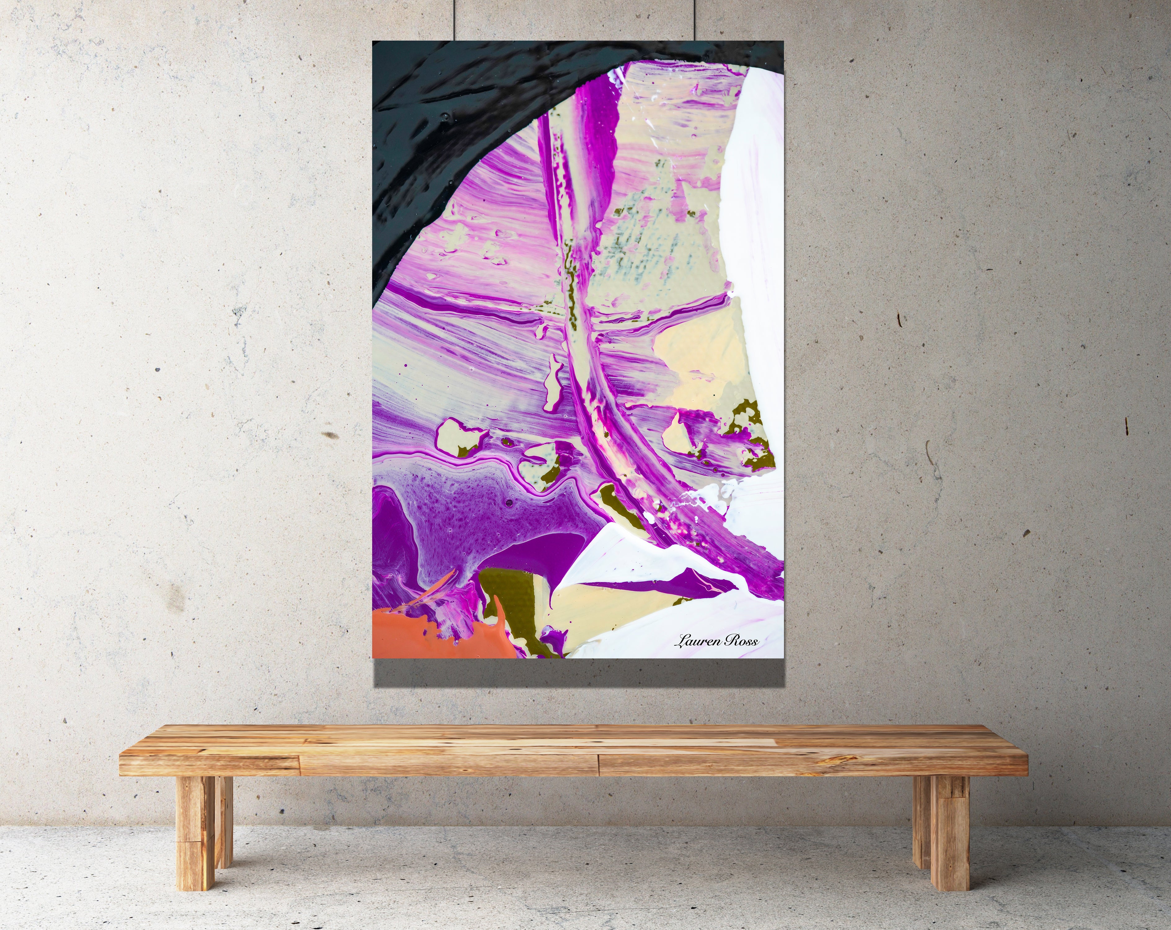 Inside Neolithic 12 Canvas Wrap Lauren Ross Design - Abstract Modern Contemporary Luxury Wall Art Painting