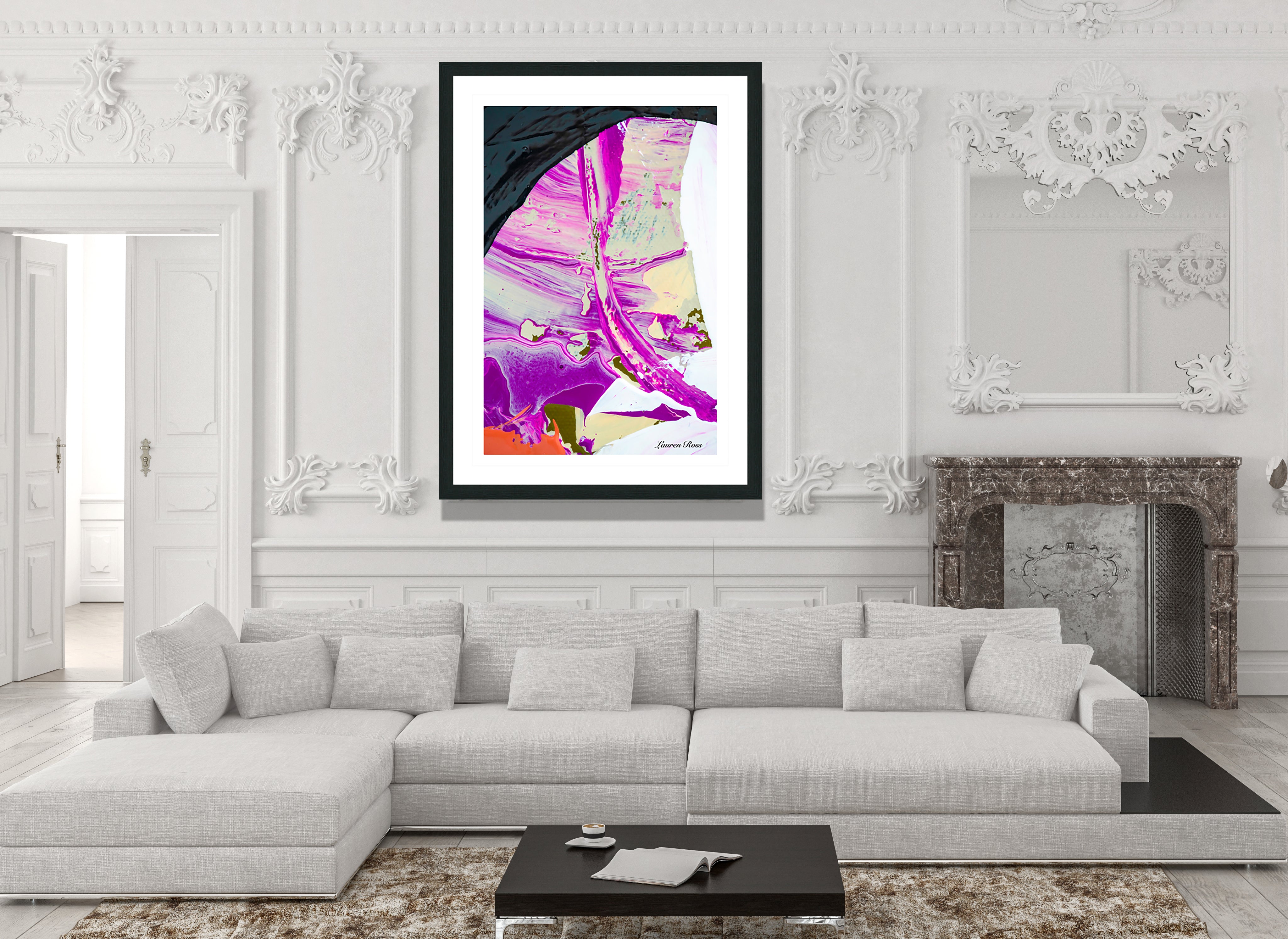 Inside Neolithic Print Lauren Ross Design - Abstract Modern Contemporary Luxury Wall Art Painting