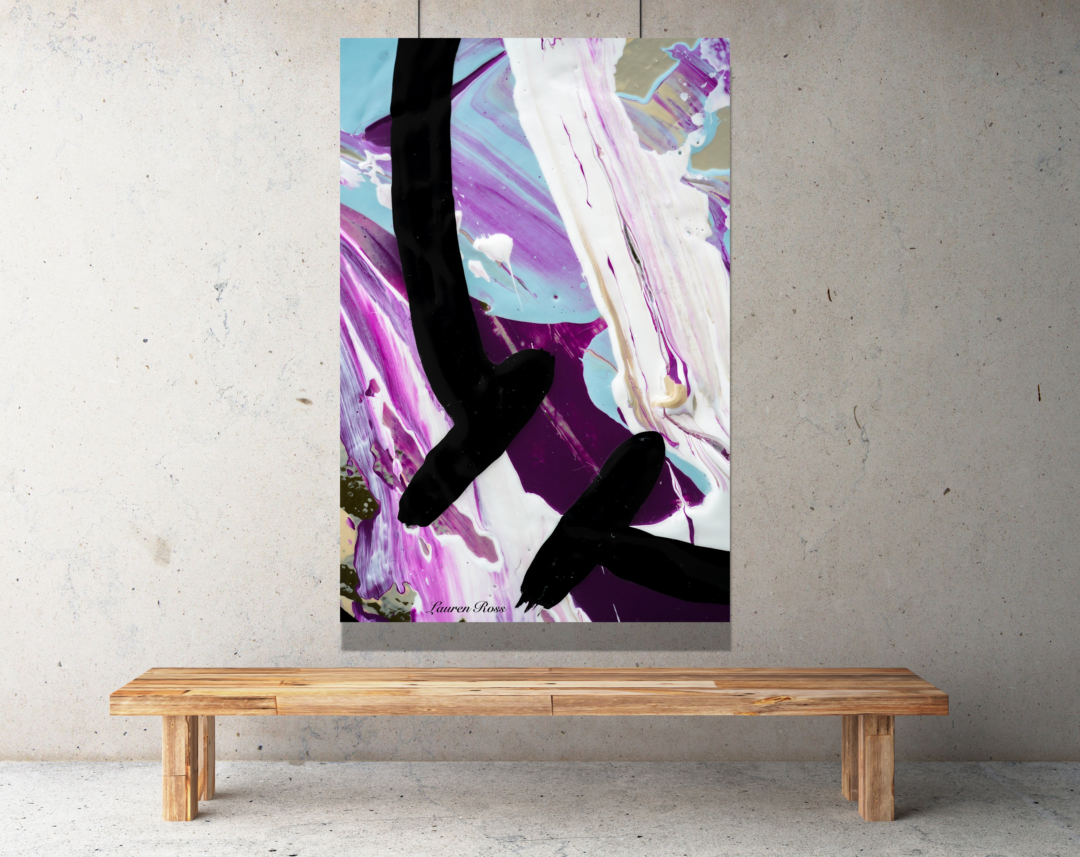 Inside Neolithic 15 Canvas Wrap Lauren Ross Design - Abstract Modern Contemporary Luxury Wall Art Painting